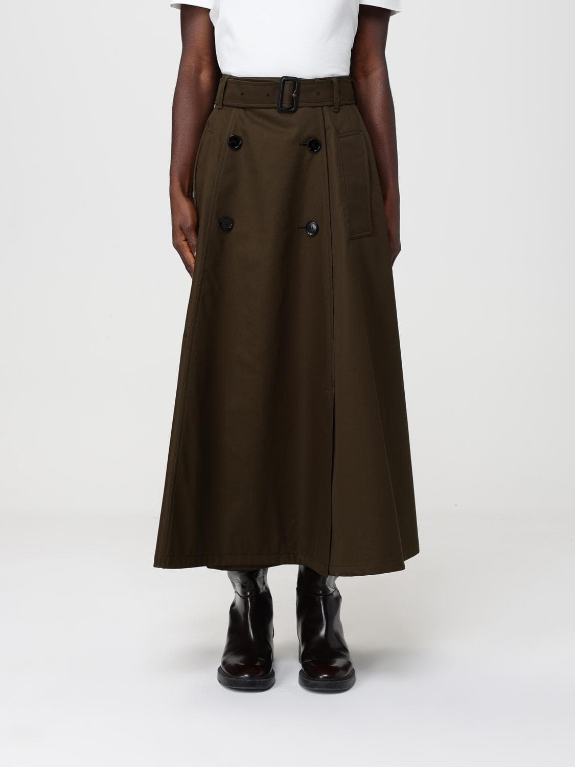 Burberry Cotton Midi Skirt