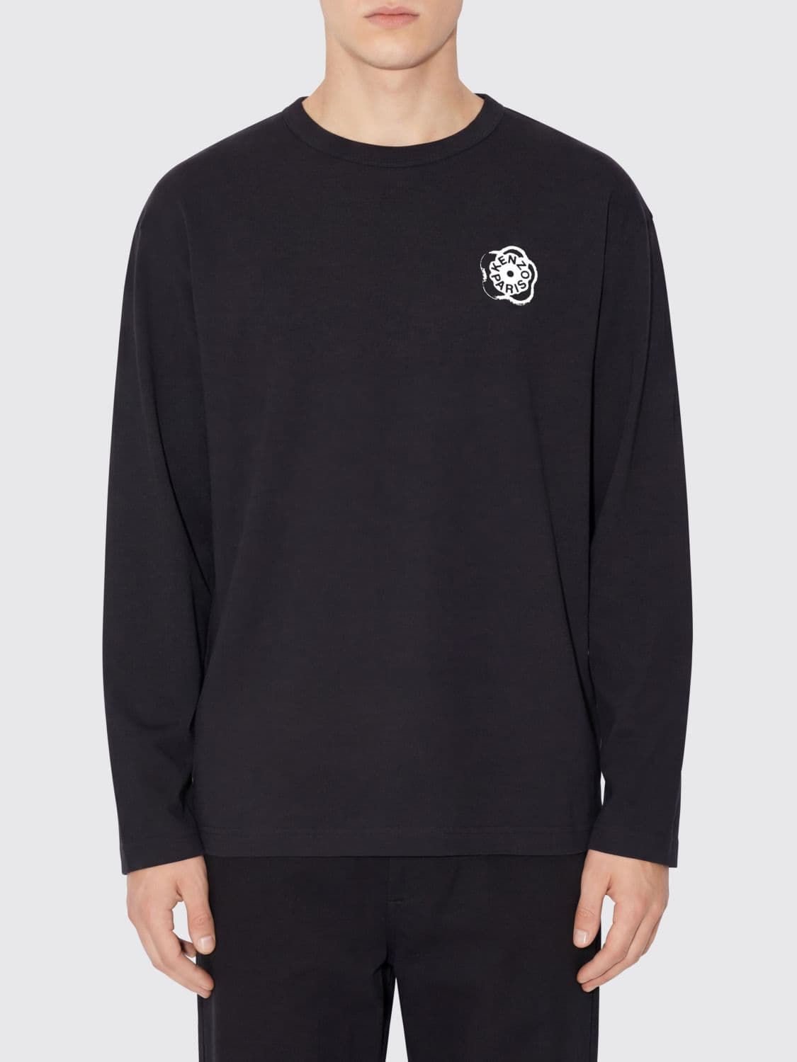 Kenzo Cotton Crew Neck T-shirt with Logo
