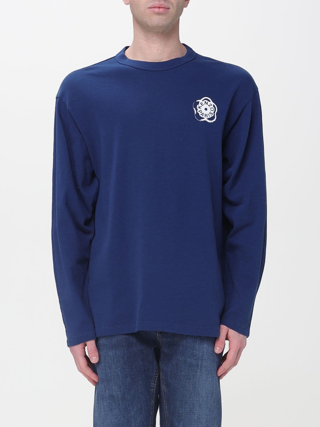Kenzo Cotton Crew Neck T-shirt with Logo