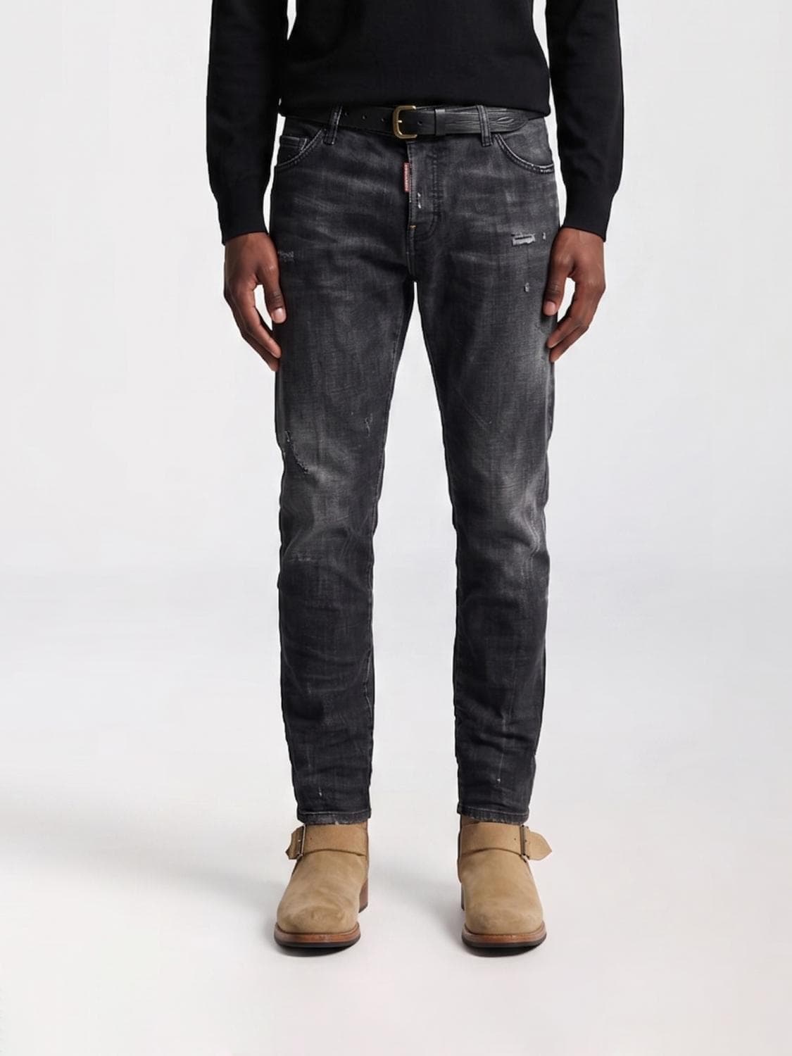 Dsquared2 642 Straight Stretch Denim Jeans