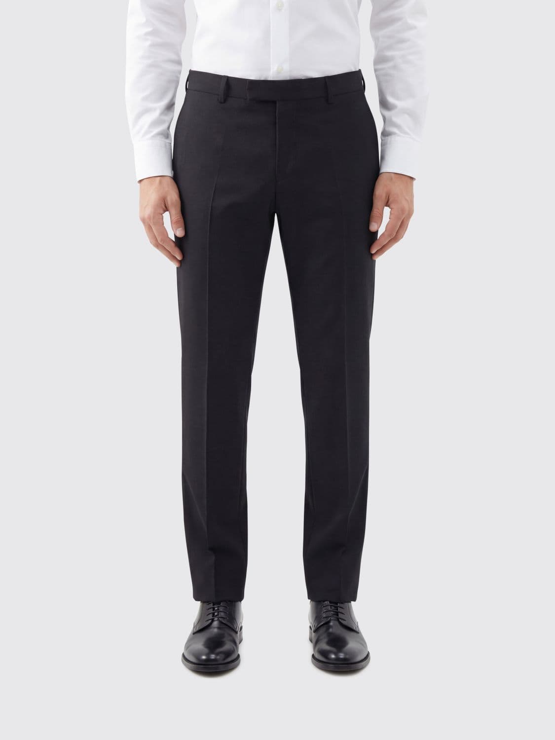 Boss Virgin Wool Blend Tailored Trousers