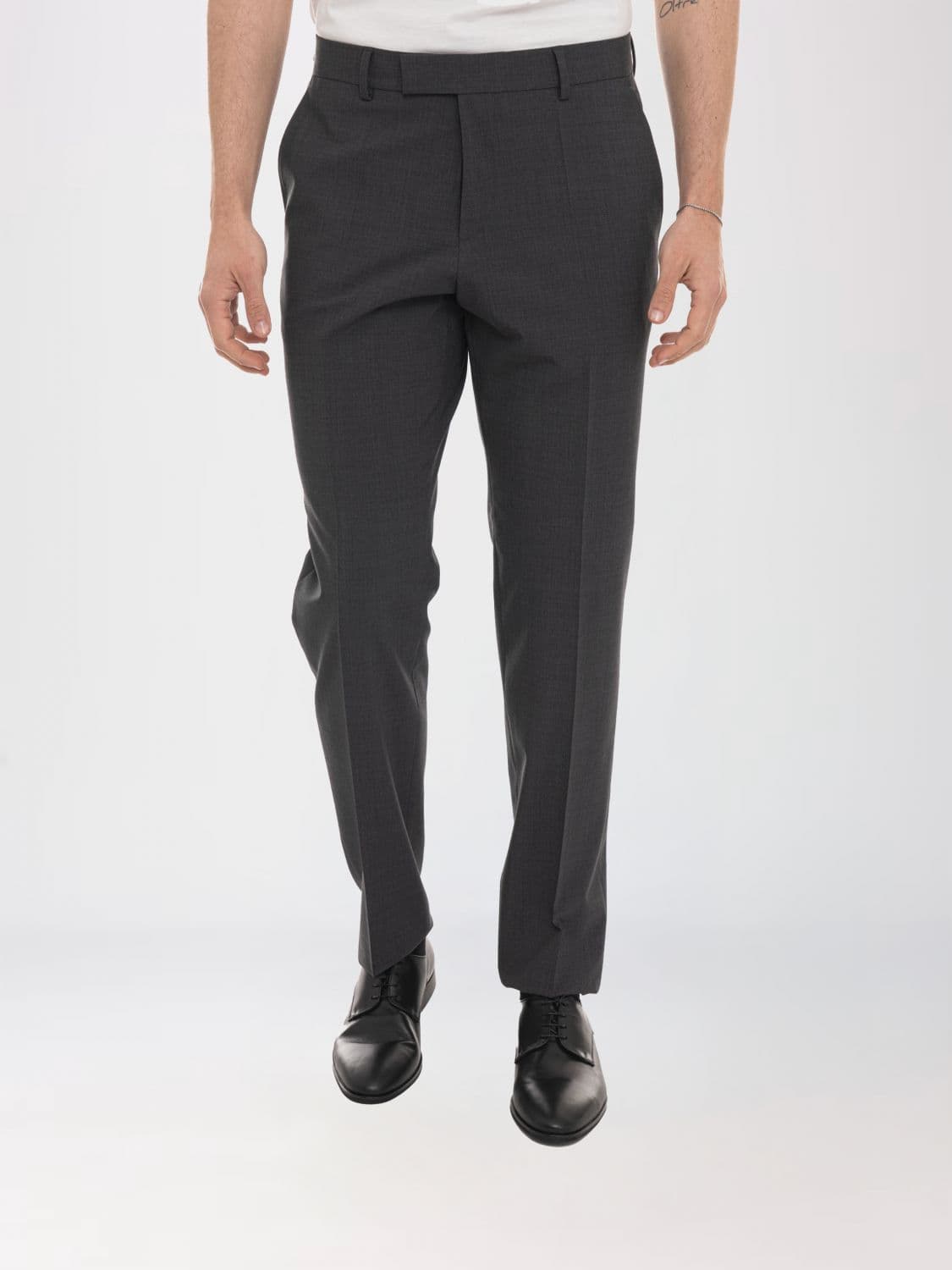 Boss Virgin Wool Blend Tailored Trousers