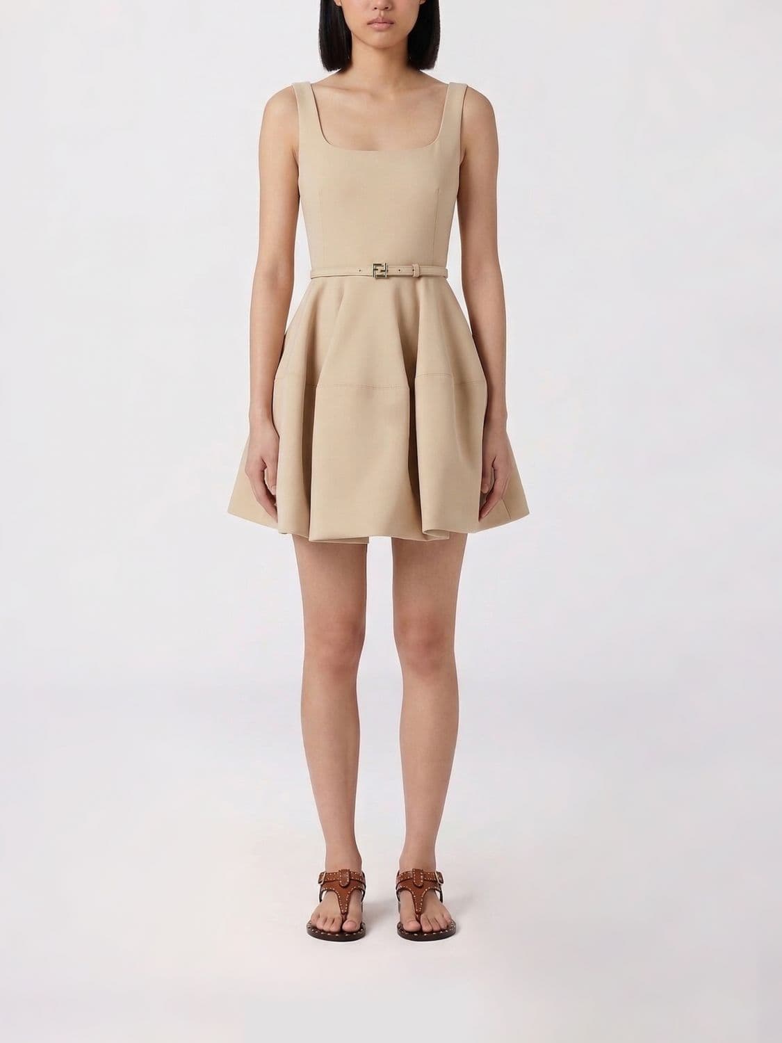 Fendi Wool And Silk Mini Dress