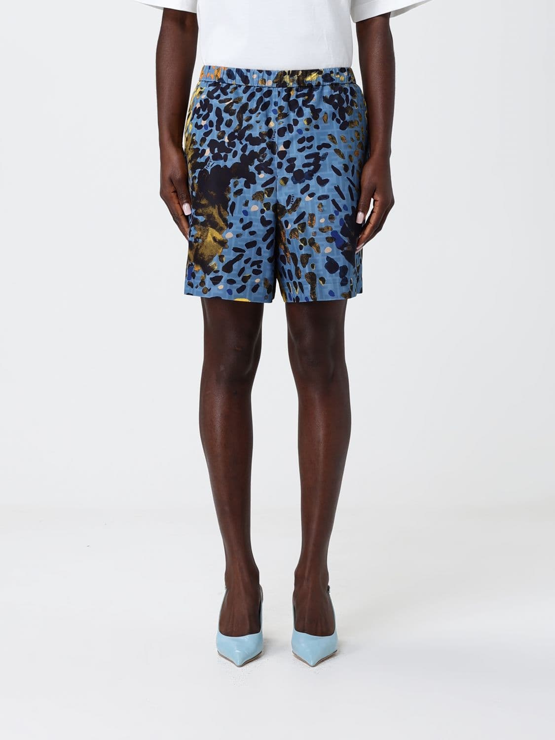 Fendi Printed Twill Shorts