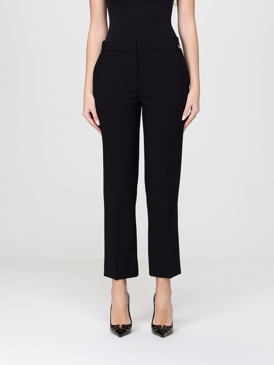 Elisabetta Franchi Crêpe Cropped Pants