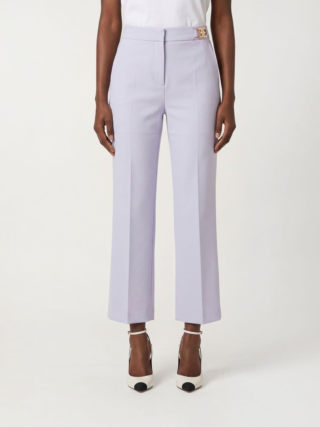 Elisabetta Franchi Crêpe Cropped Pants