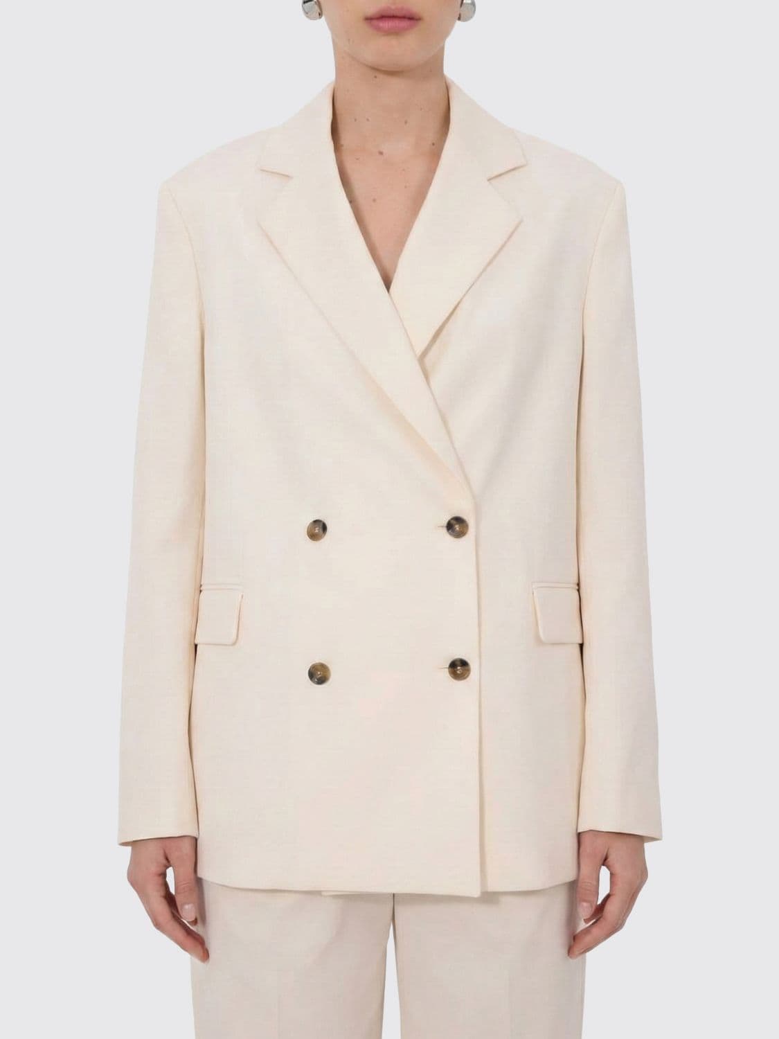 Loulou De Saison Virgin Wool Double-Breasted Blazer