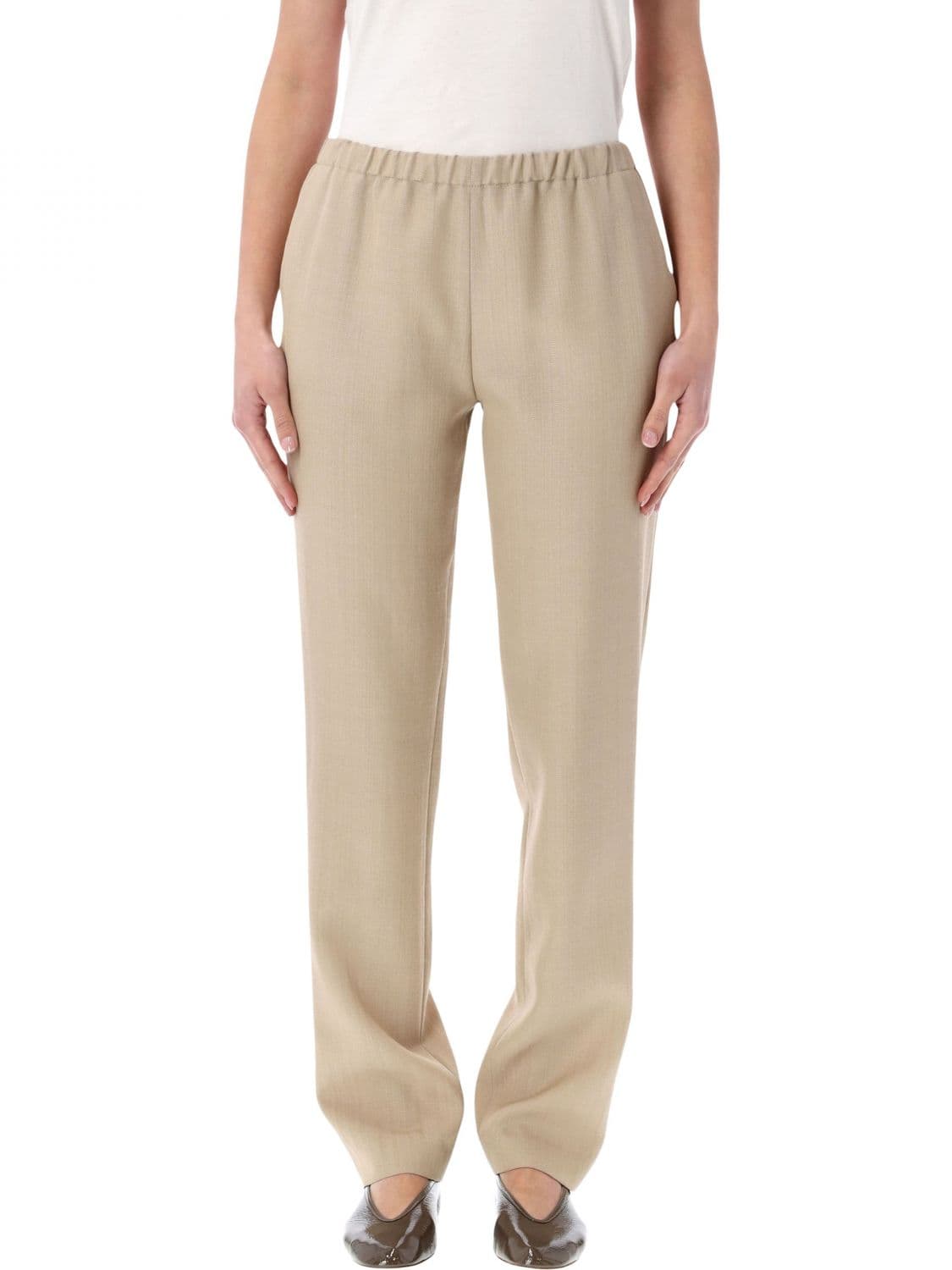 Loulou De Saison Scot Straight Trousers in Wool Blend · 36