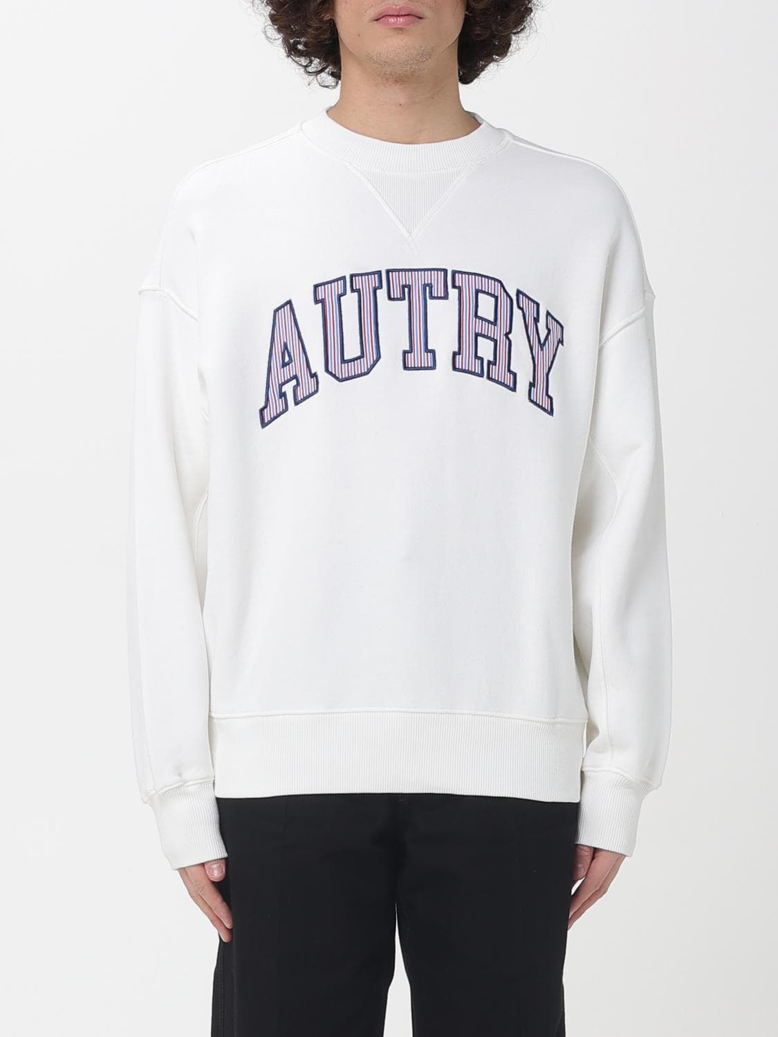 Autry Cotton Crew Neck Sweatshirt with Logo