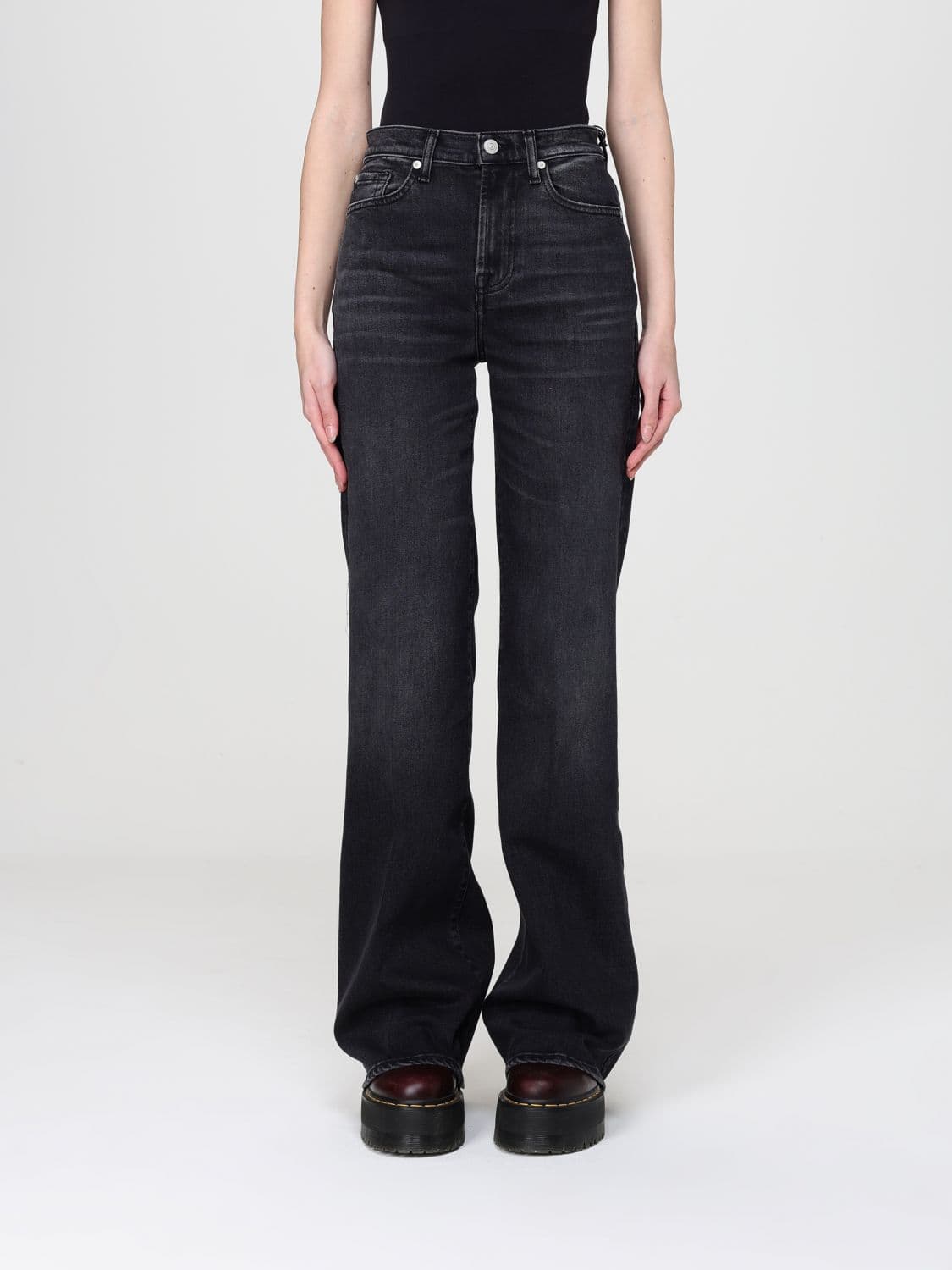 7 For All Mankind Straight Jeans in Denim