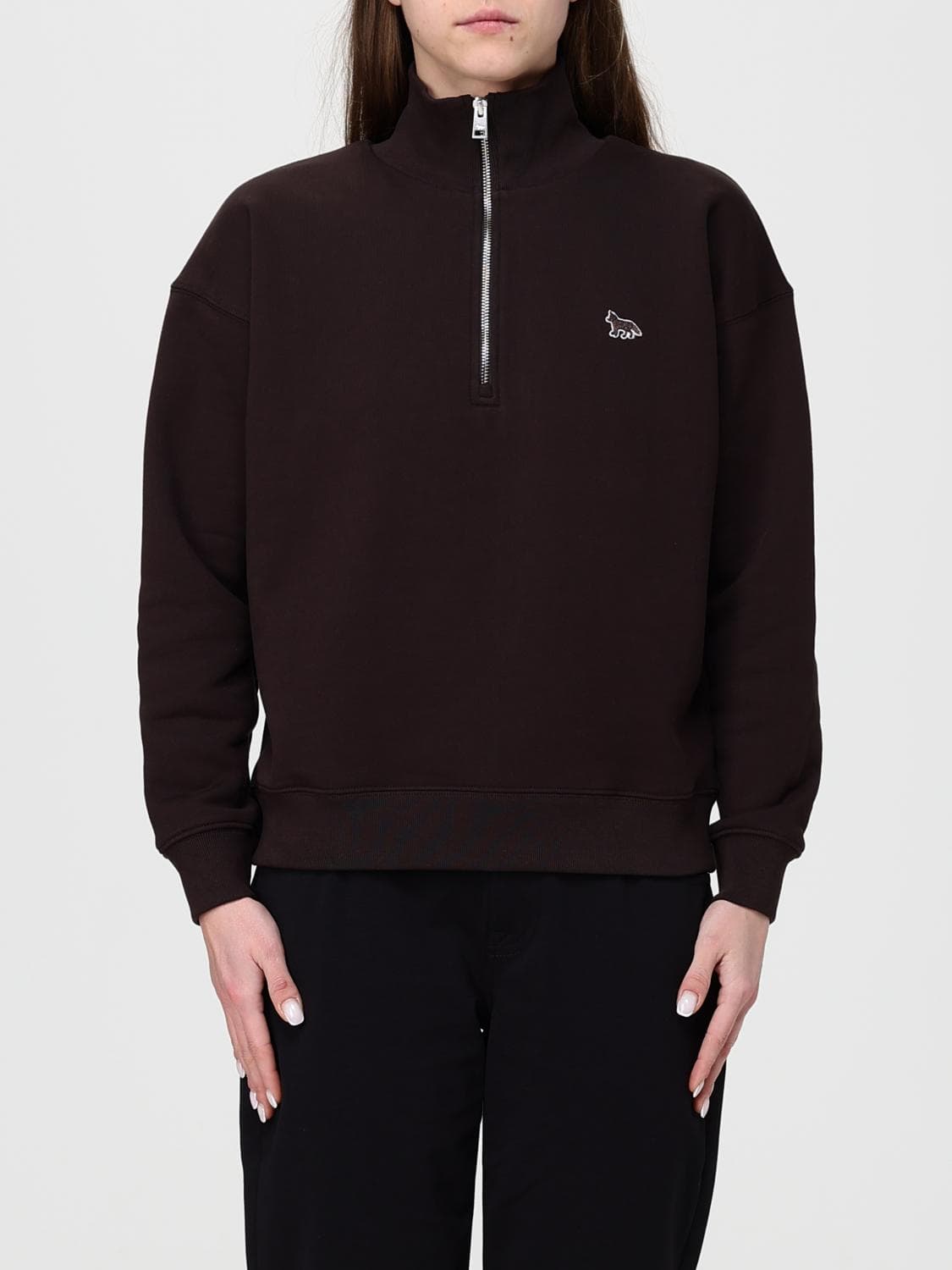 Maison Kitsuné Cotton Zip Sweatshirt