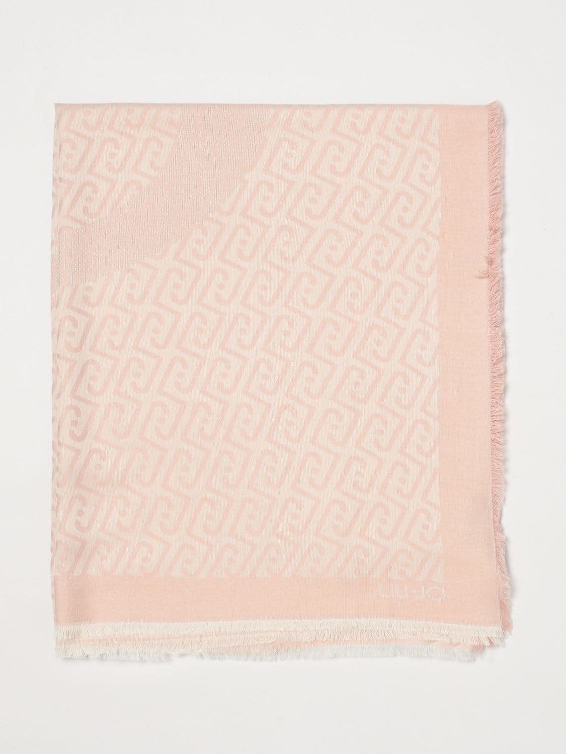 Liu Jo Viscose Stole with LJ Jacquard Monogram