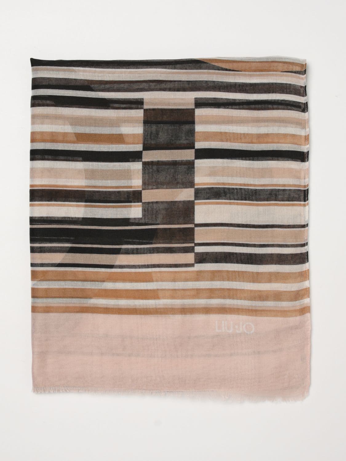Liu Jo Striped Fabric Scarf