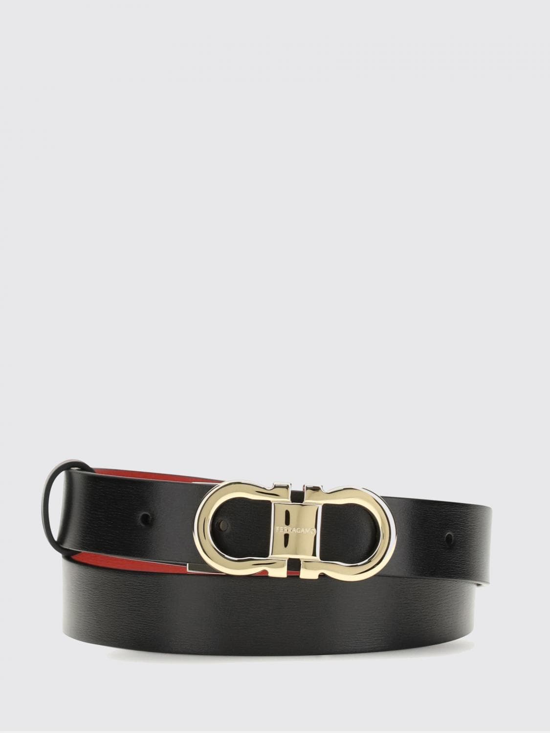 Ferragamo Reversible Gancini Leather Belt