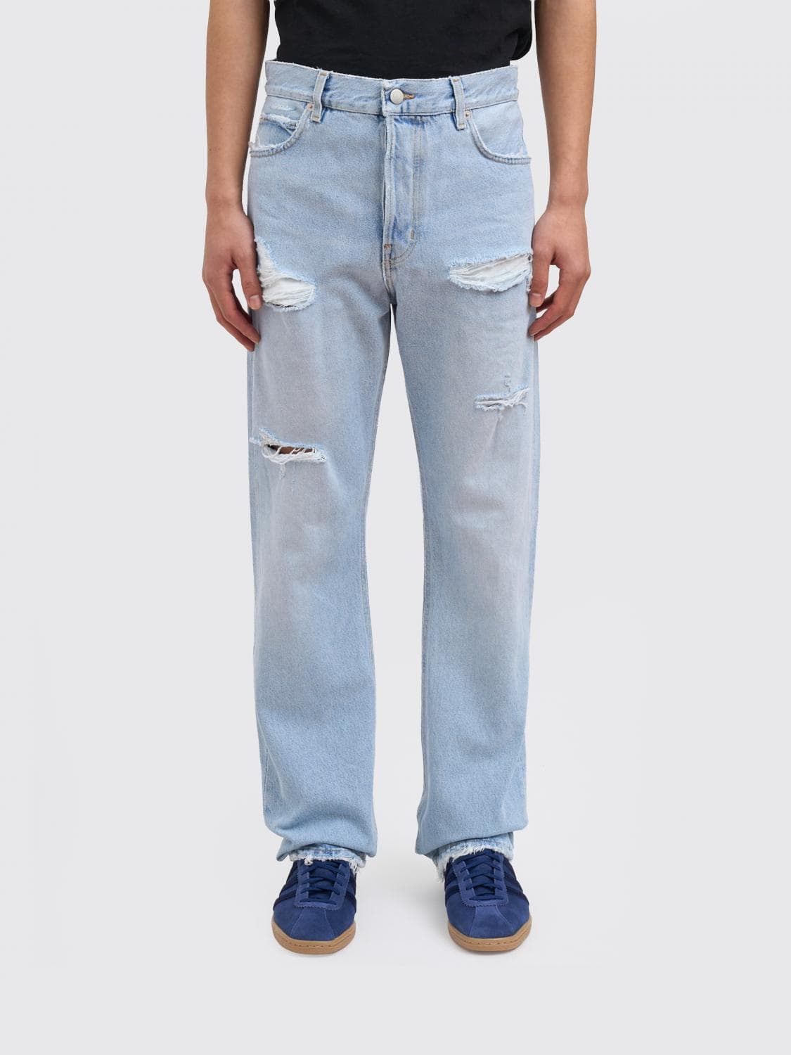 Haikure Cotton Denim Straight Jeans