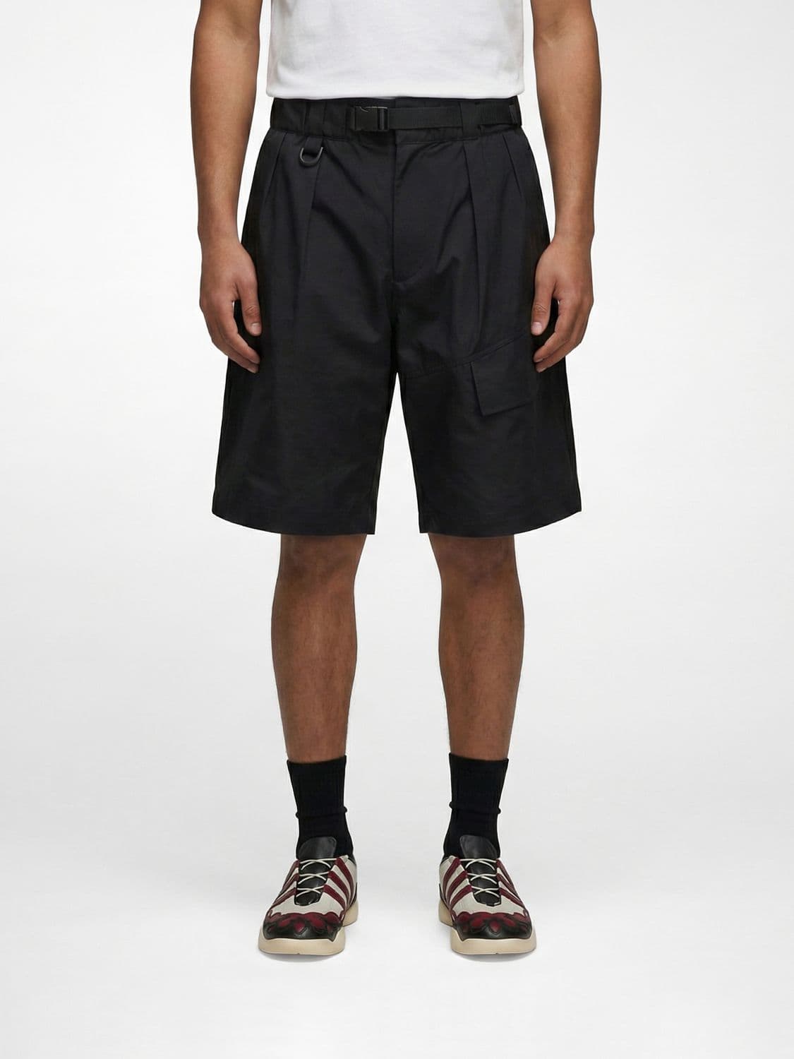 Y-3 Cotton and Nylon Shorts