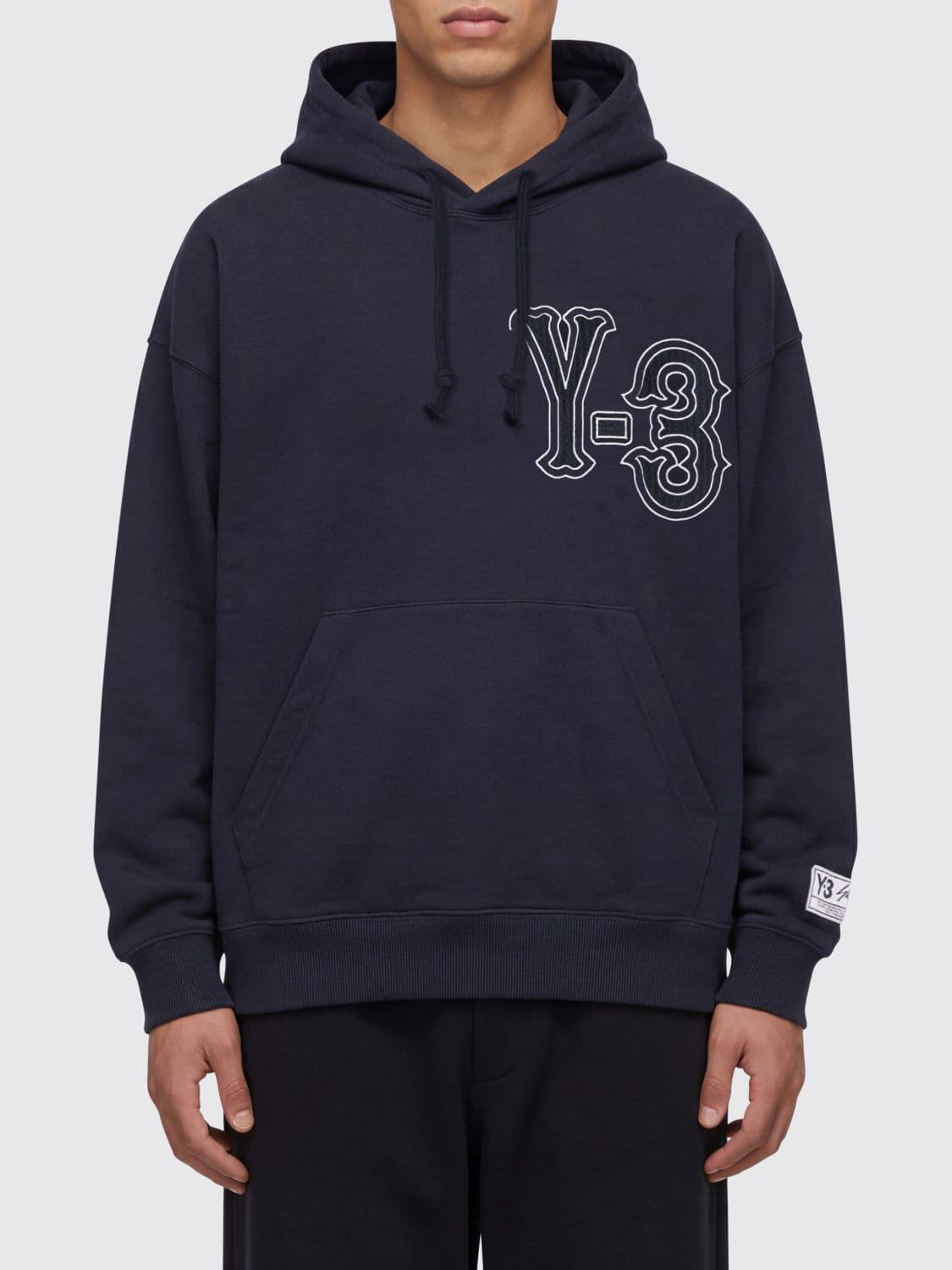 Y-3 Cotton Hoodie with Logo