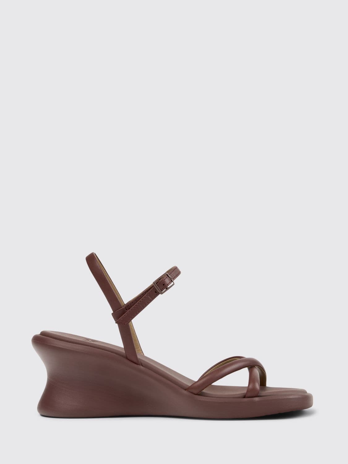 Camper Louise Leather Wedge Sandals
