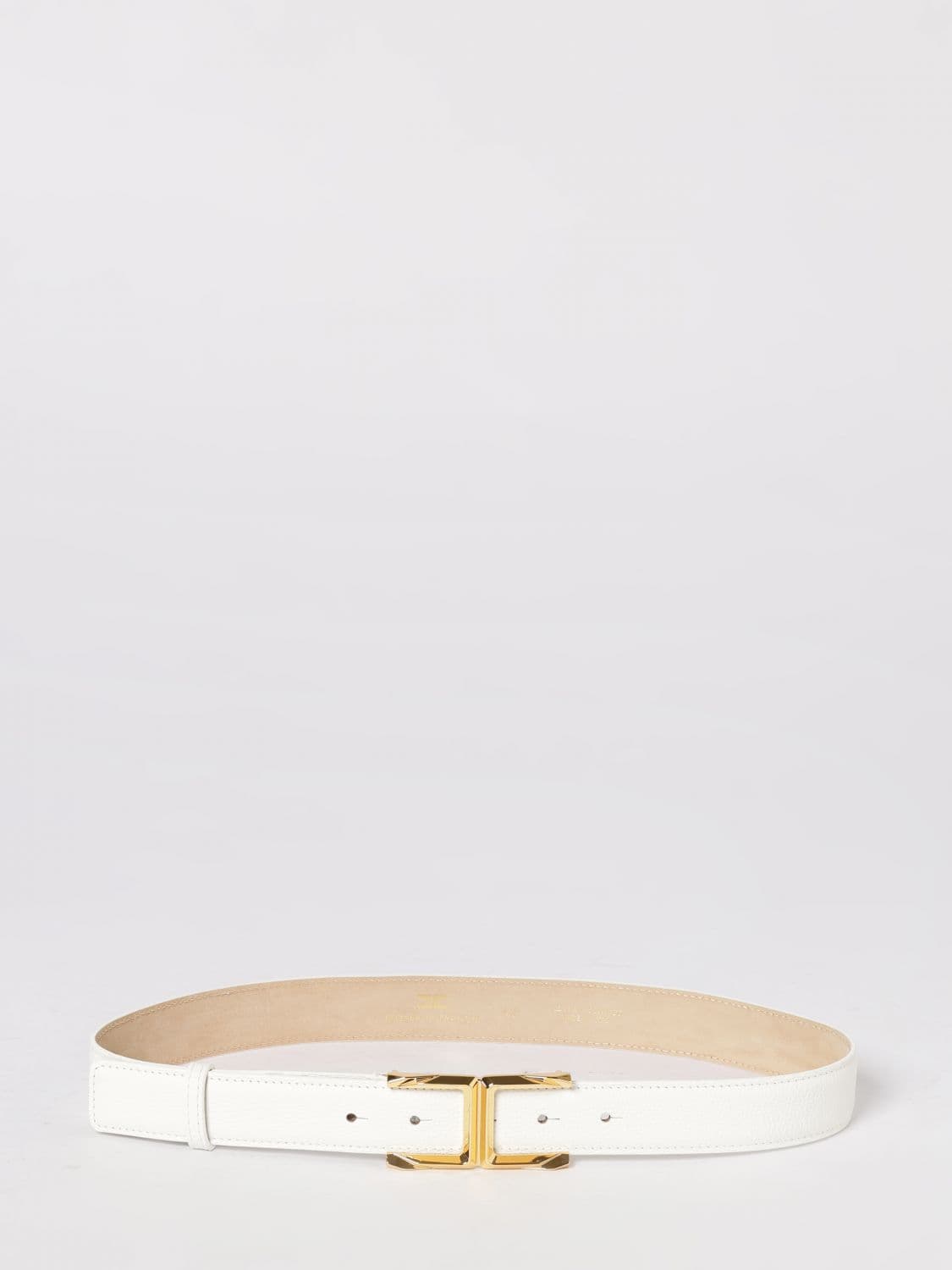 Elisabetta Franchi Hammered Leather Belt · 42