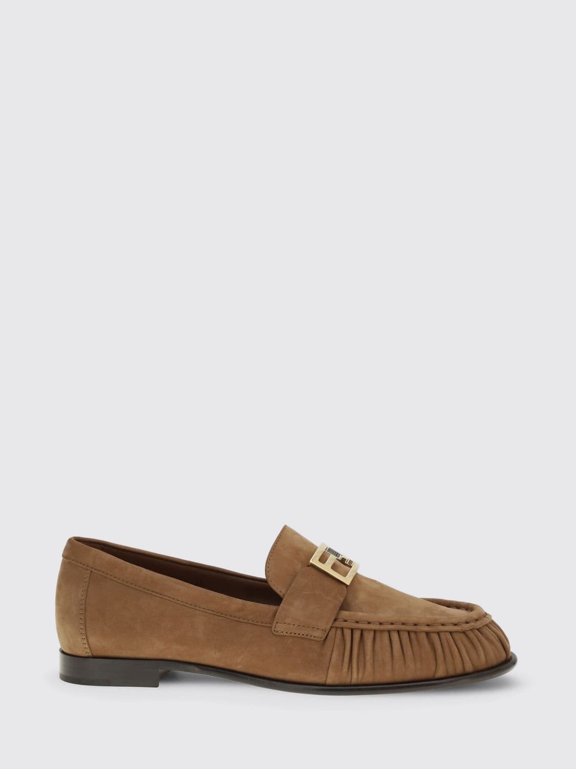 Fendi FF Baguette Suede Loafer