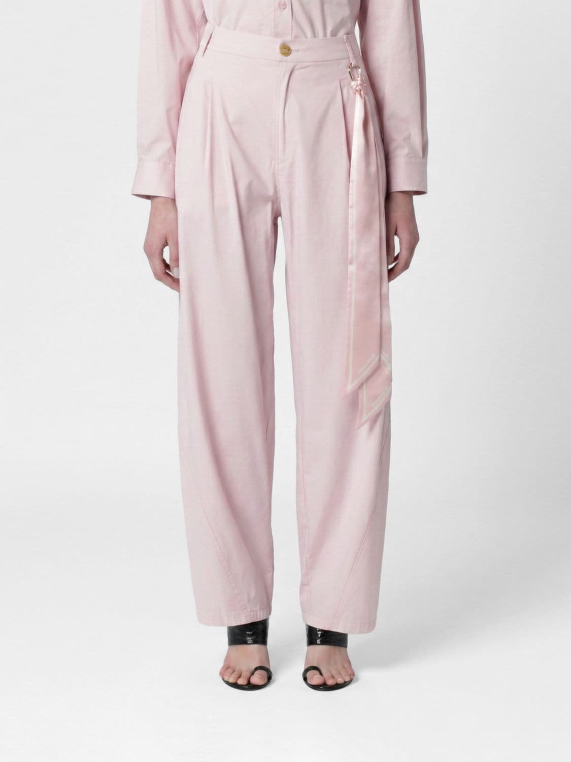 Darkpark Wide Leg Cotton Trousers
