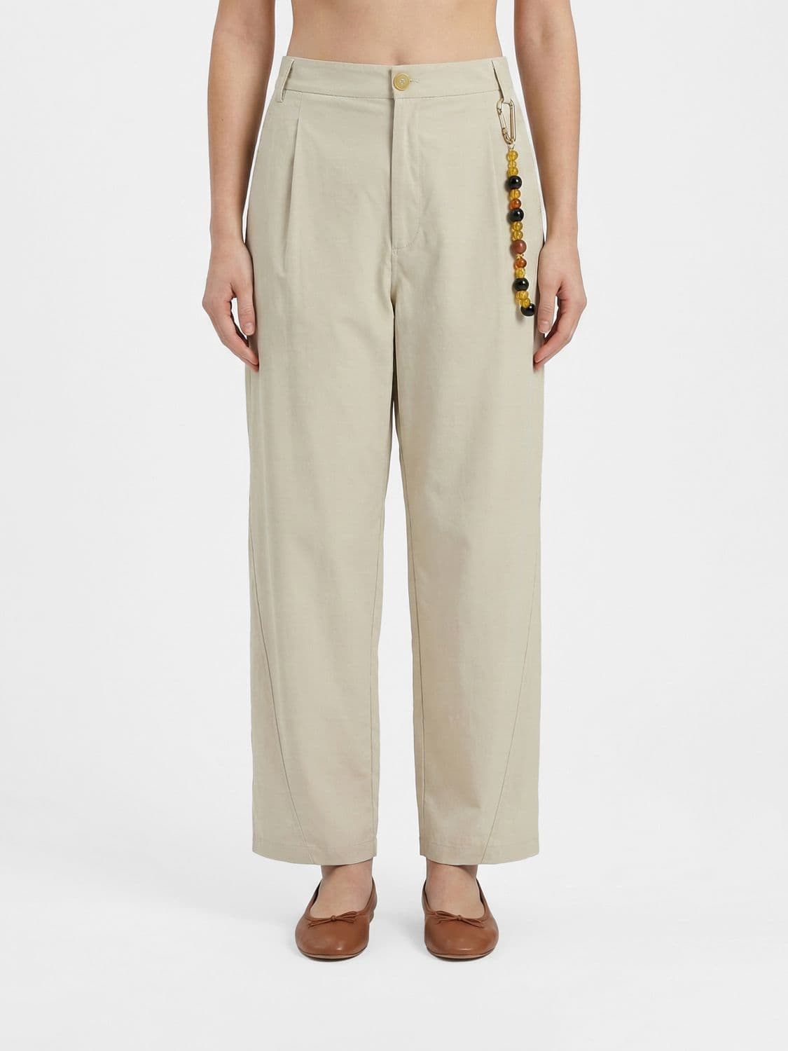 Darkpark Wide Leg Cotton Trousers