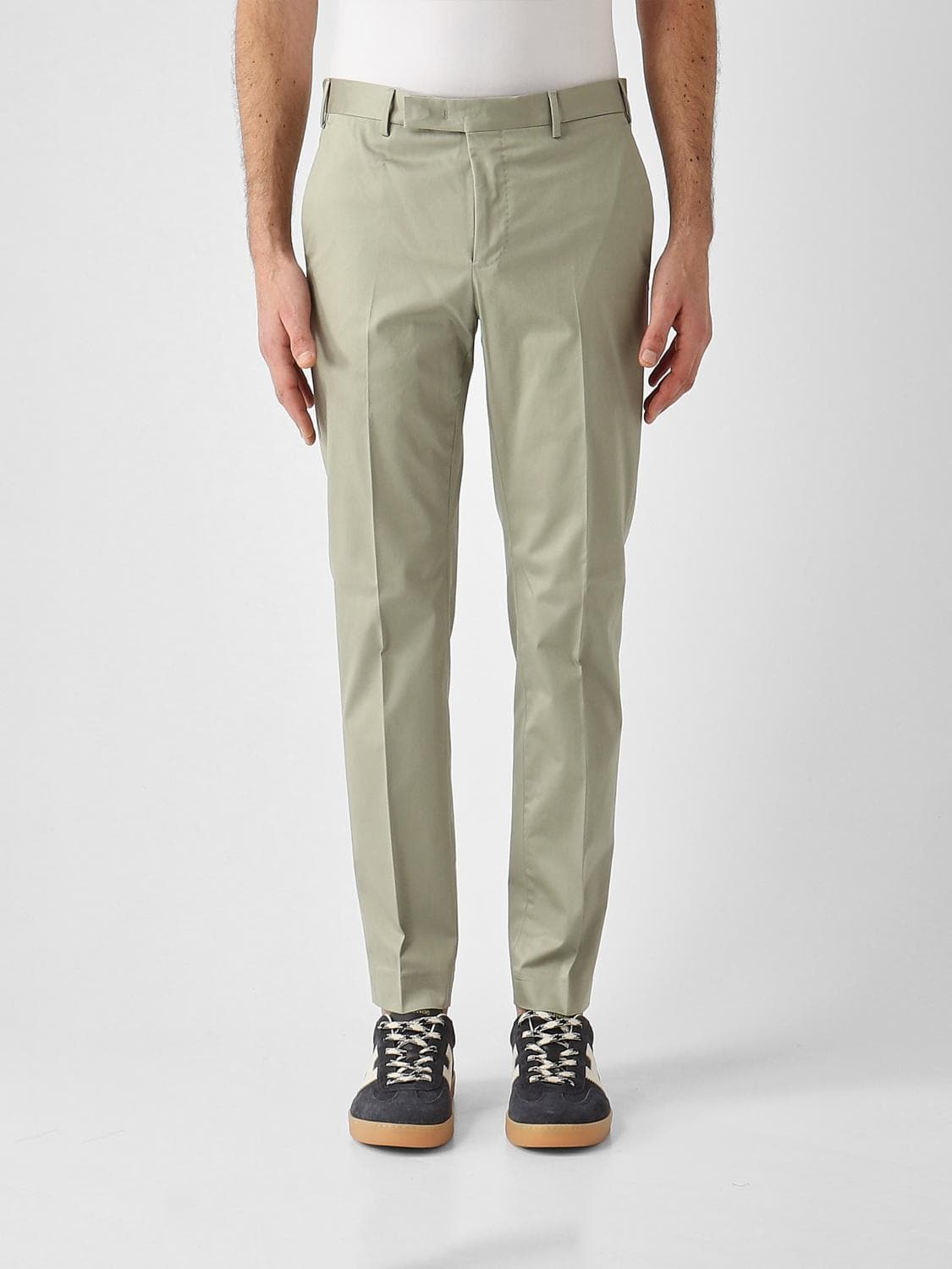 Pt Torino Stretch Cotton Chino Trousers