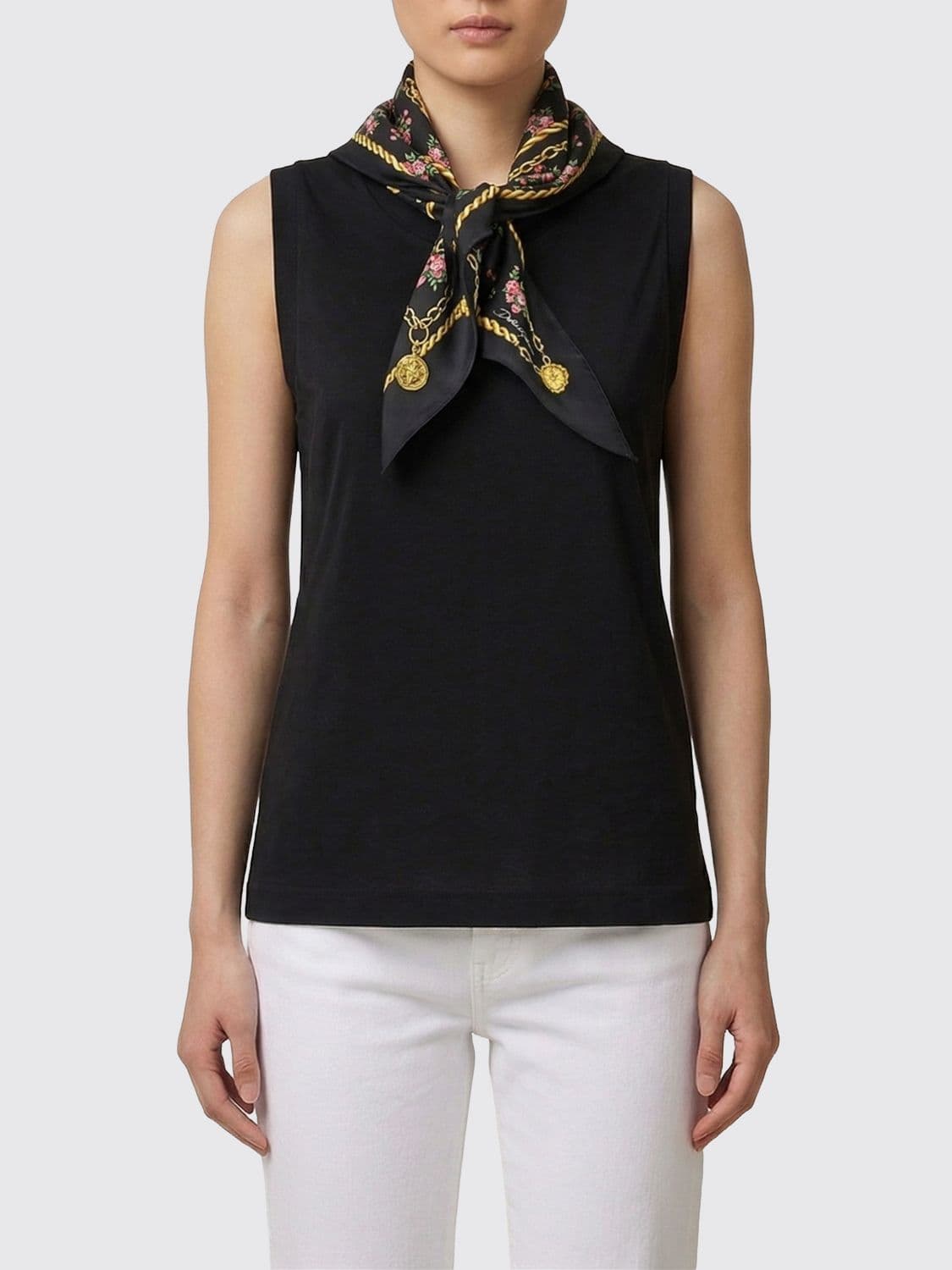 Dolce & Gabbana Tank Top With Scarf