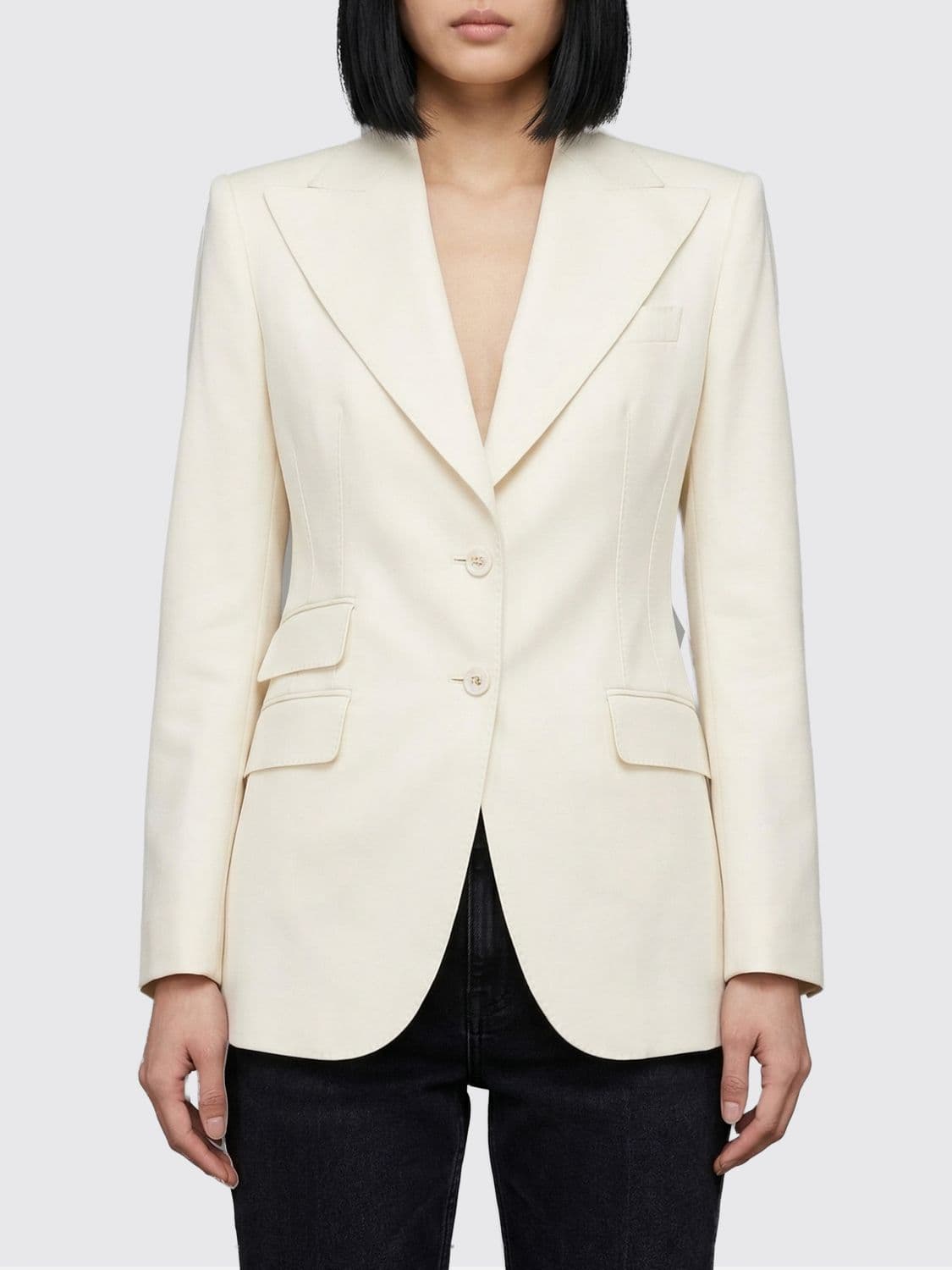 Dolce & Gabbana Single-Breasted Virgin Wool Blazer