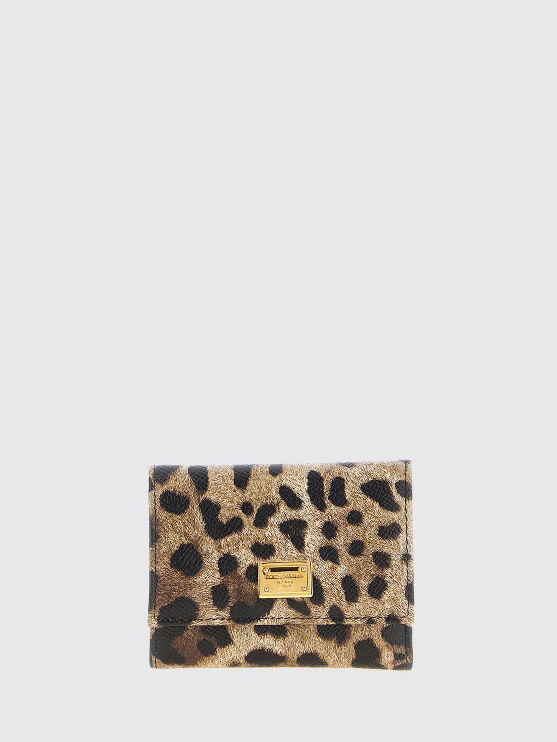 Dolce & Gabbana Animal Print Leather Wallet