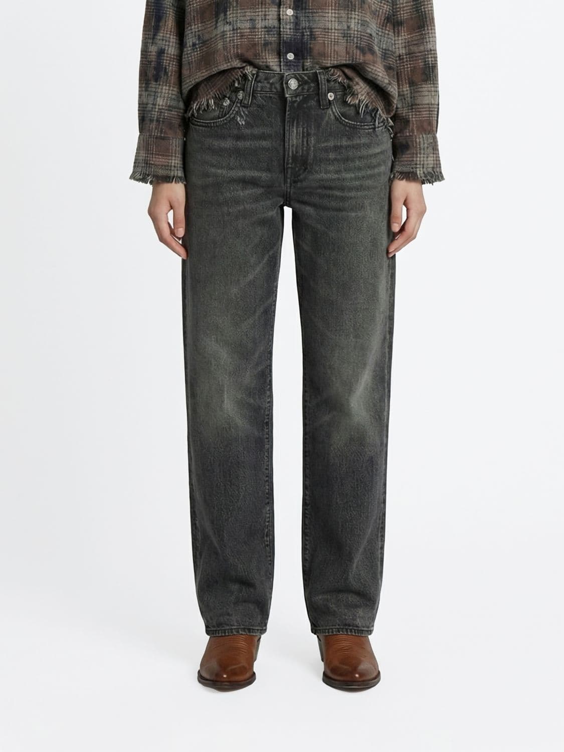 R13 Denim Straight Jeans