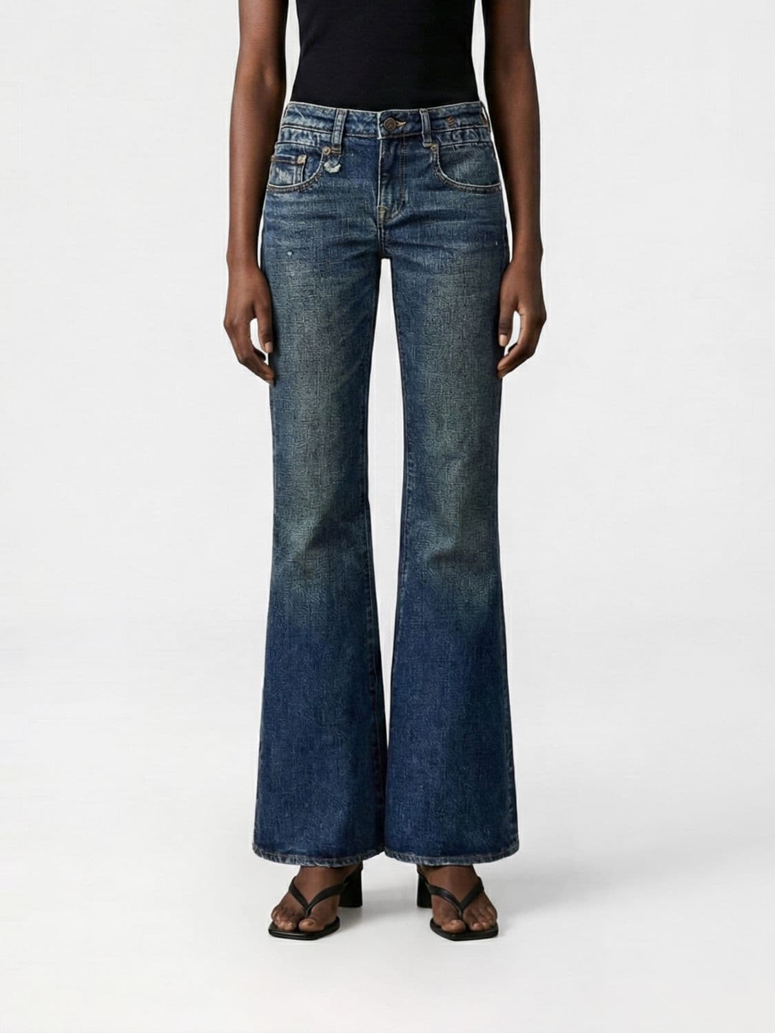 R13 Flared Jeans in Denim · 28