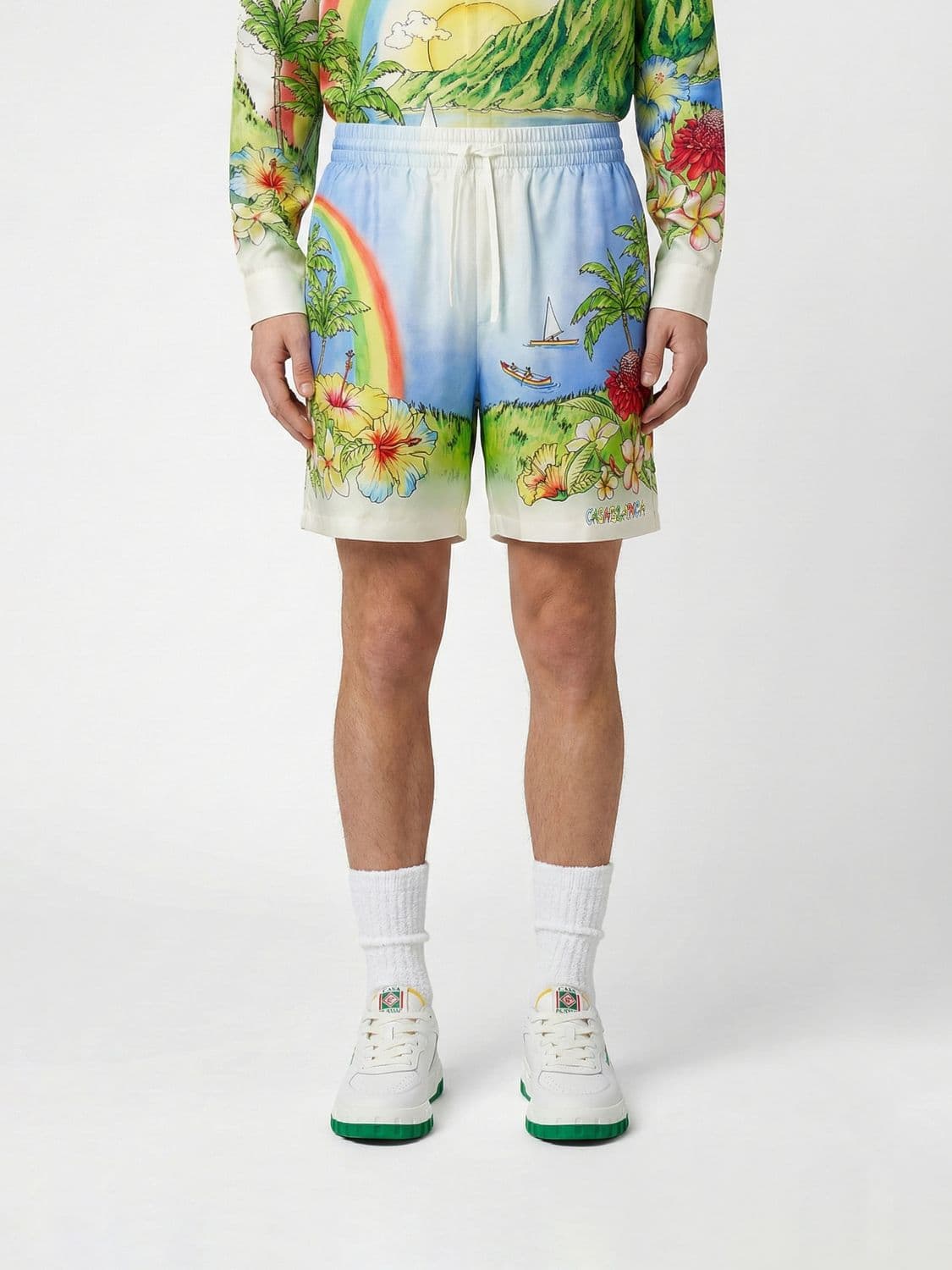 Casablanca Silk Shorts