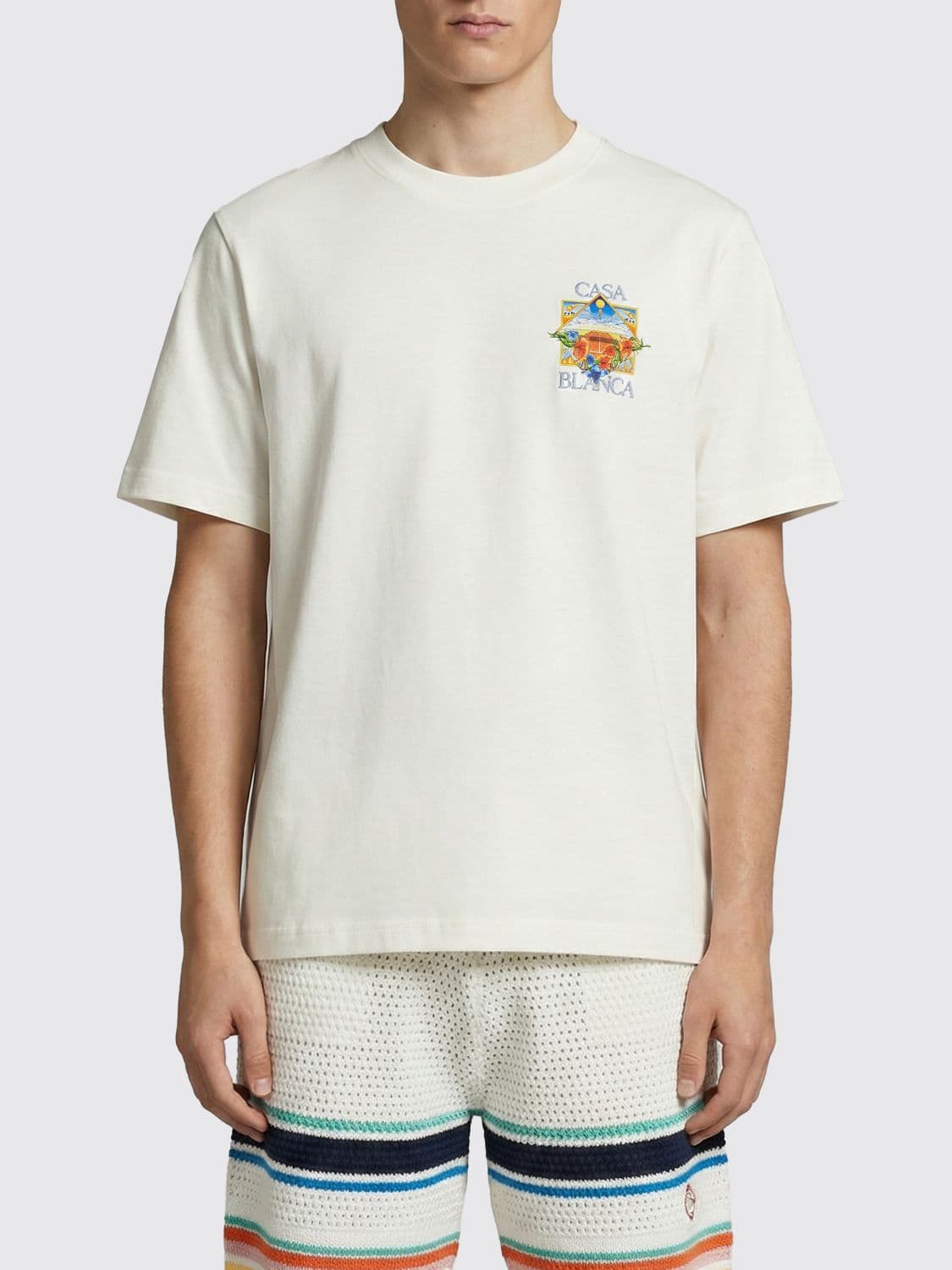 Casablanca Organic Cotton T-Shirt with Logo · L