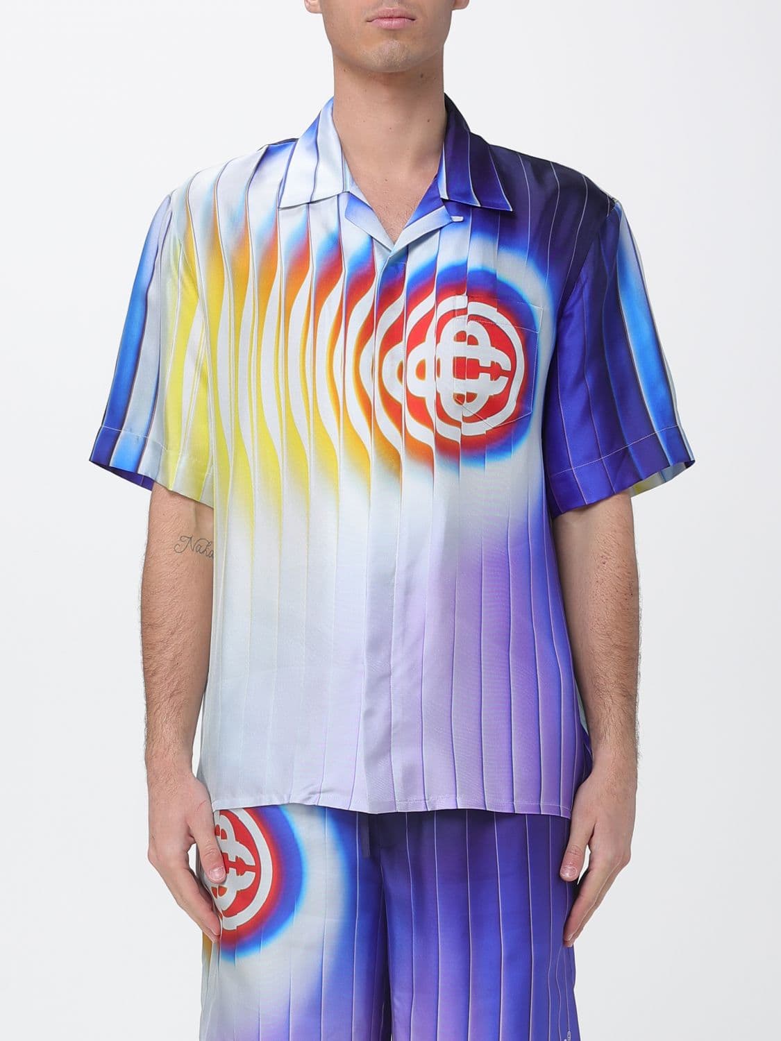 Casablanca Printed Silk Casual Shirt