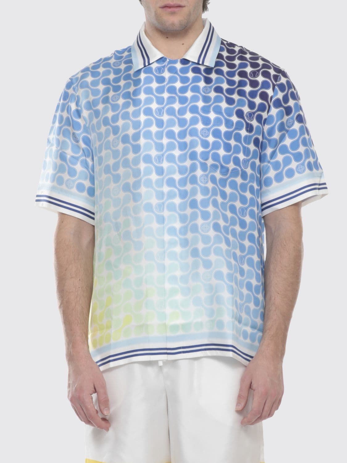 Casablanca Printed Silk Casual Shirt
