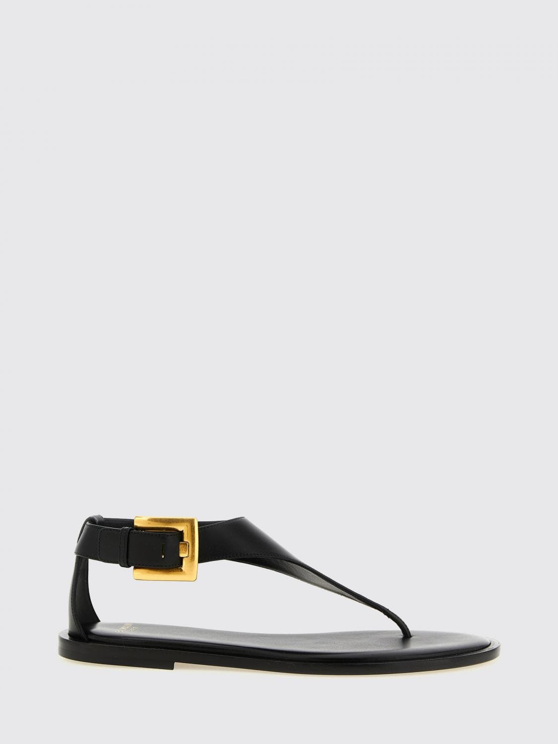 Balmain Anthem Leather Sandals
