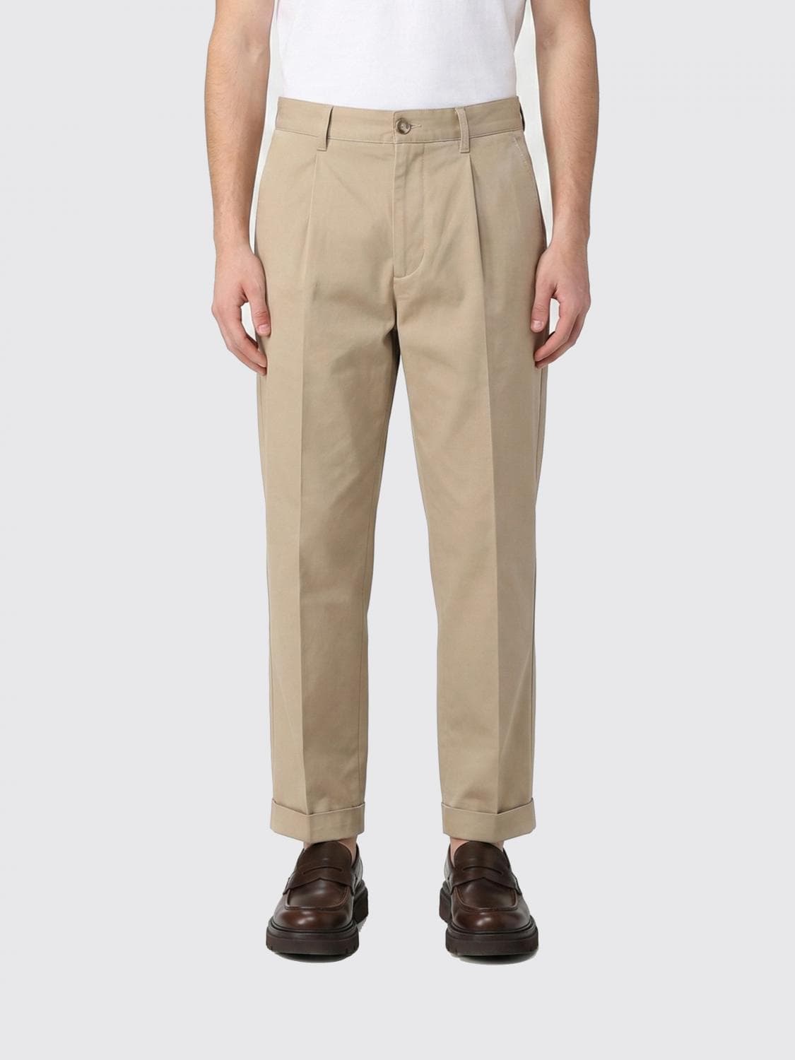 Ami Paris Cotton Chino Trousers
