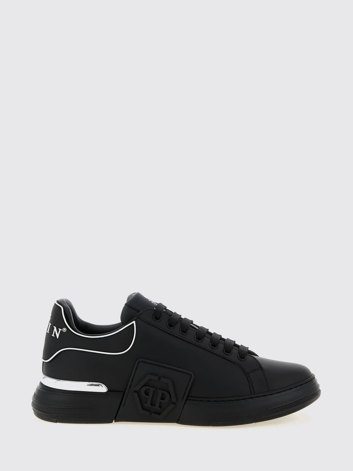 Philipp Plein Phantom Kick$ Leather Sneakers