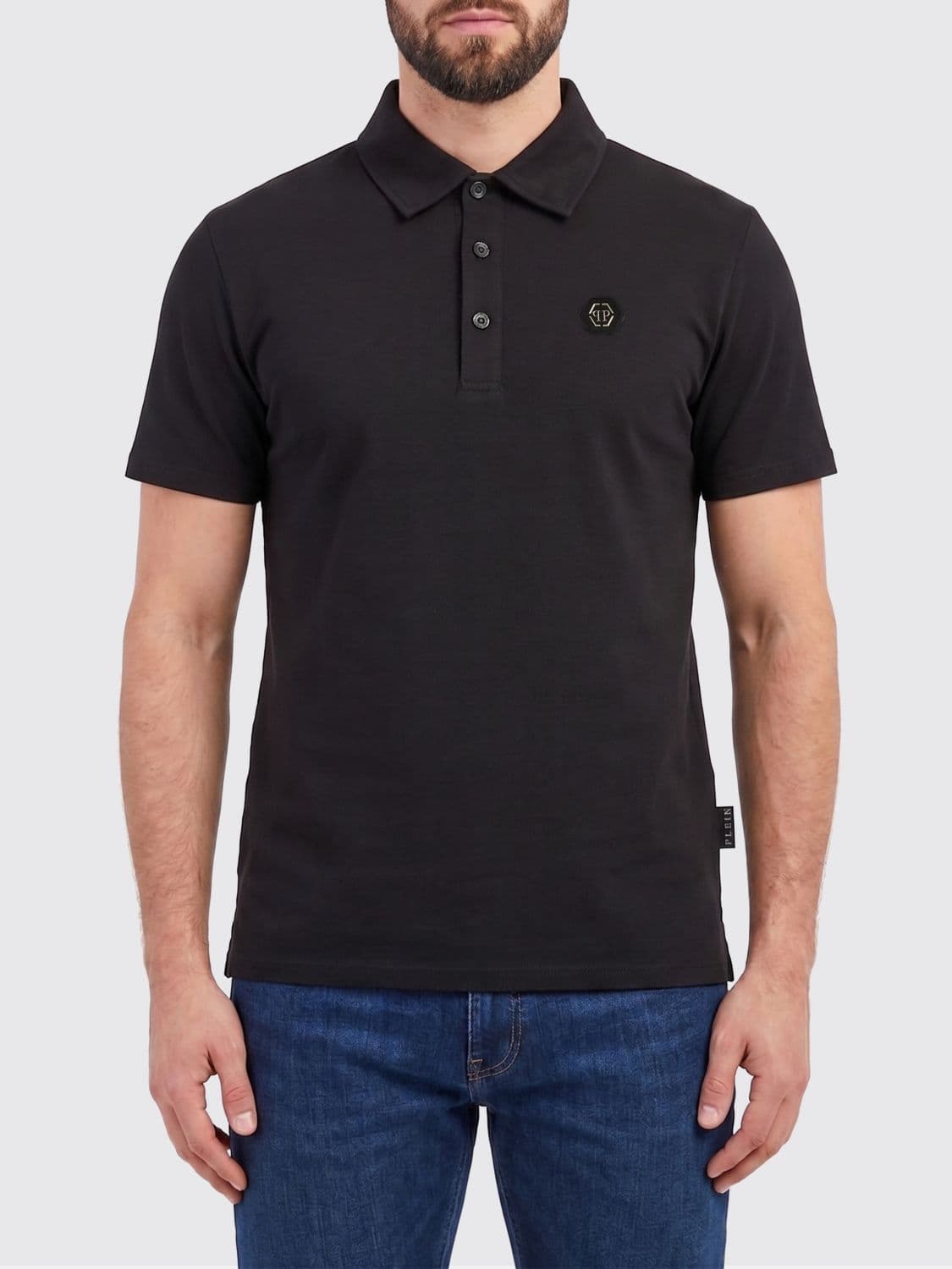 Philipp Plein Cotton Polo Shirt with Monogram