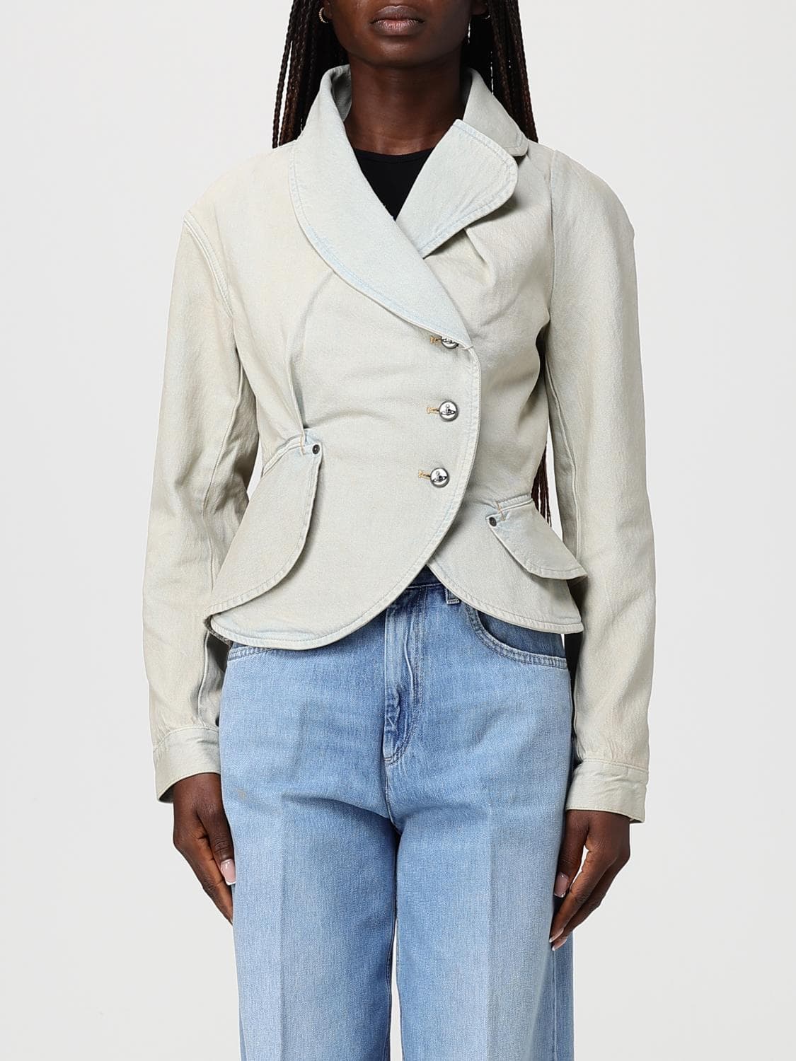 Vivienne Westwood Asymmetric Cotton Blazer · M
