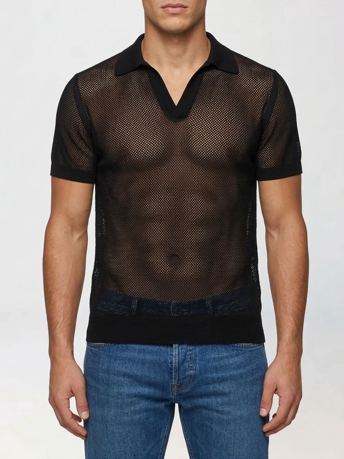Tom Ford Cotton And Silk Polo Shirt