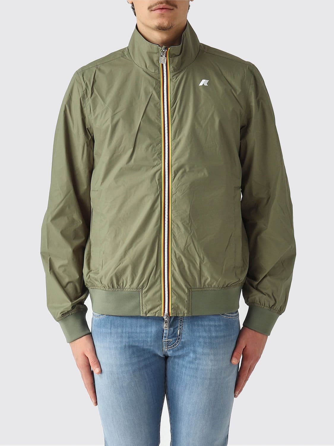 K-Way ARSENE PLUS.2 Nylon Bomber Jacket with Logo