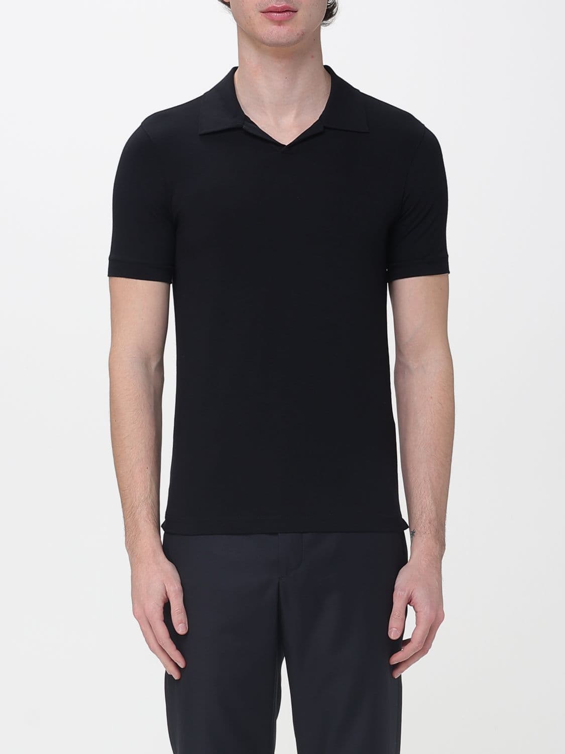 Giorgio Armani Viscose Polo Shirt