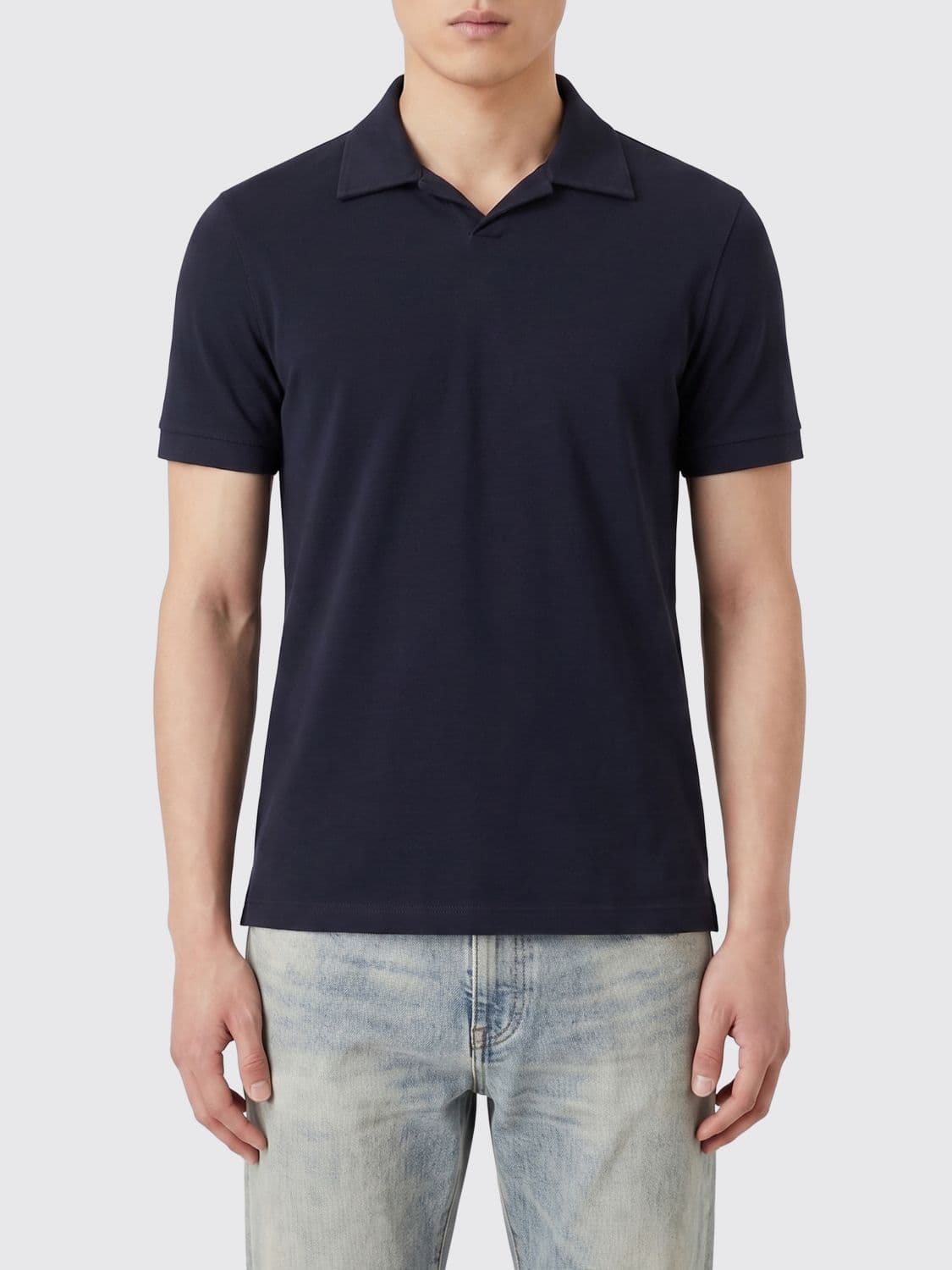Giorgio Armani Viscose Polo Shirt