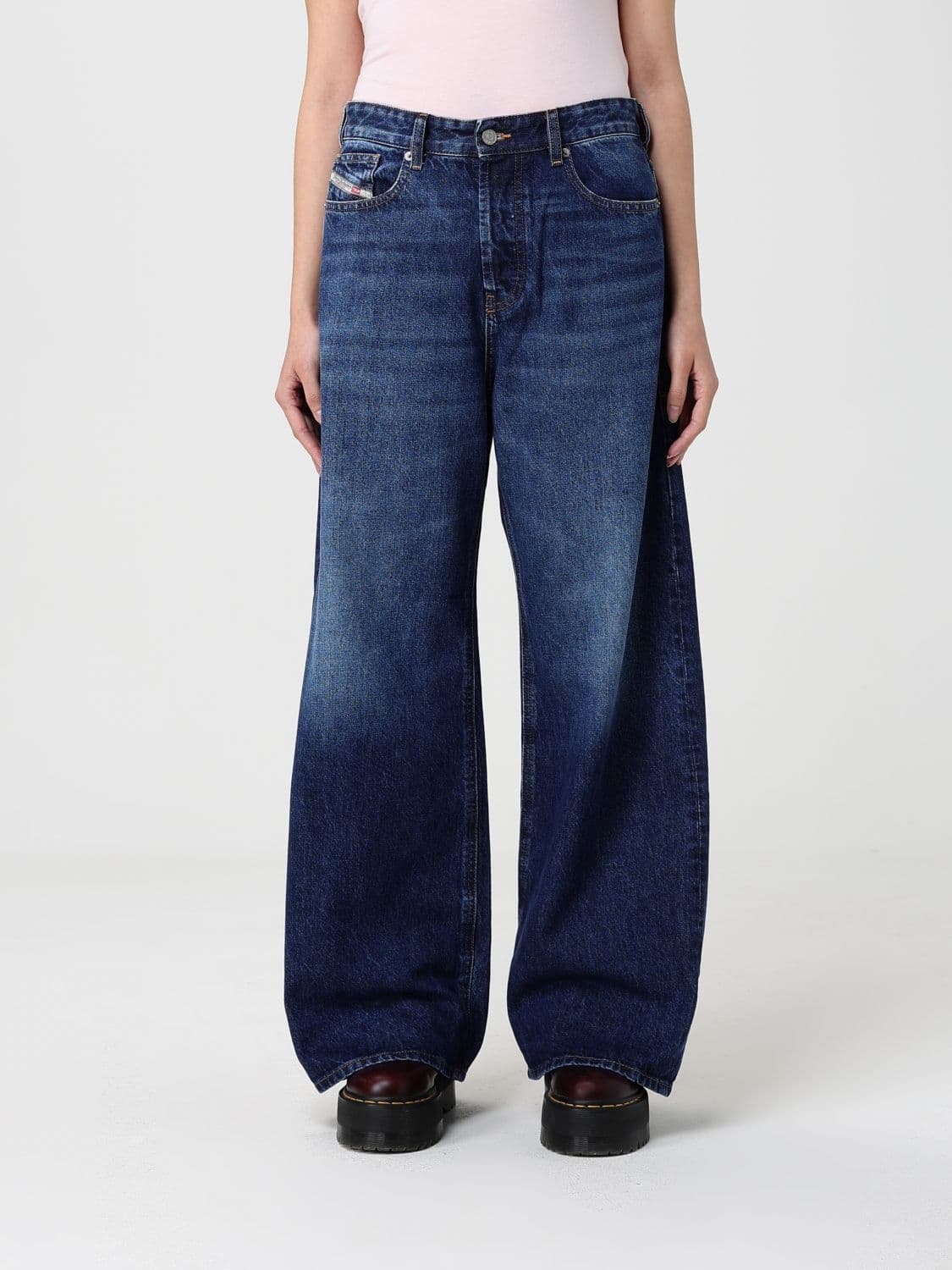 Diesel D-Sire Wide-Leg Denim Jeans