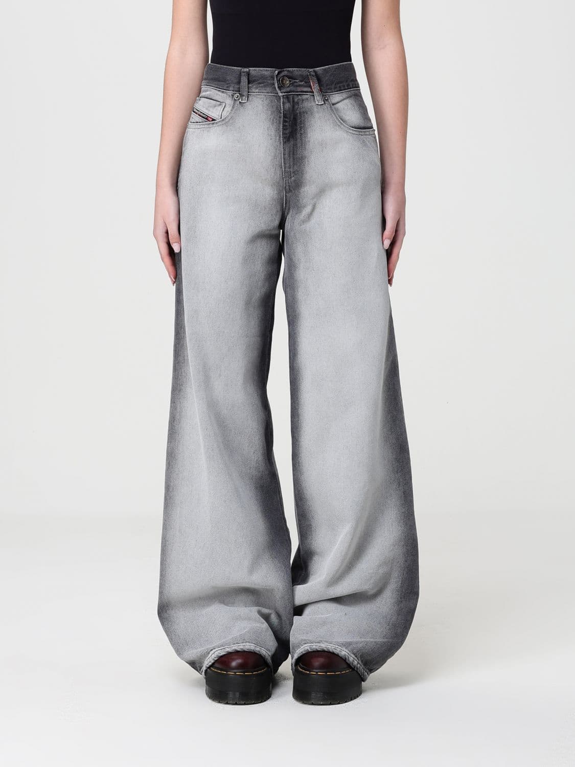 Diesel D-Sire Wide-Leg Denim Jeans