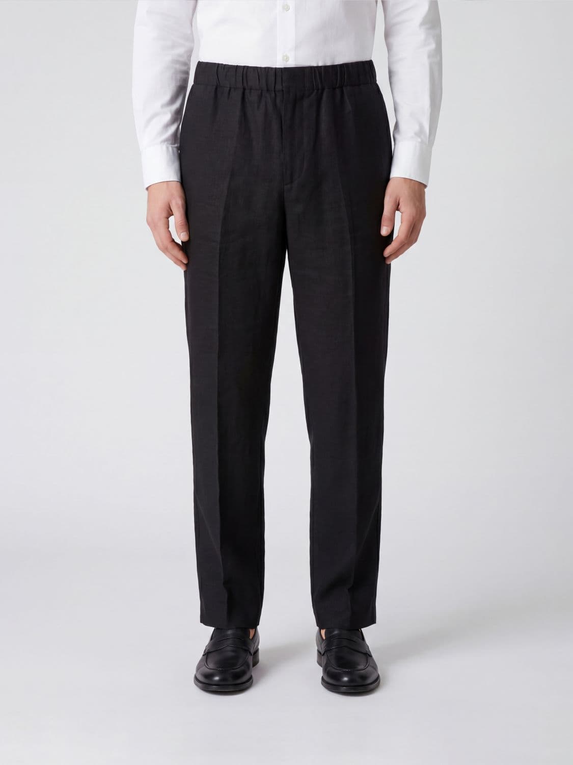 Lardini Linen Wide-Leg Trousers · 56
