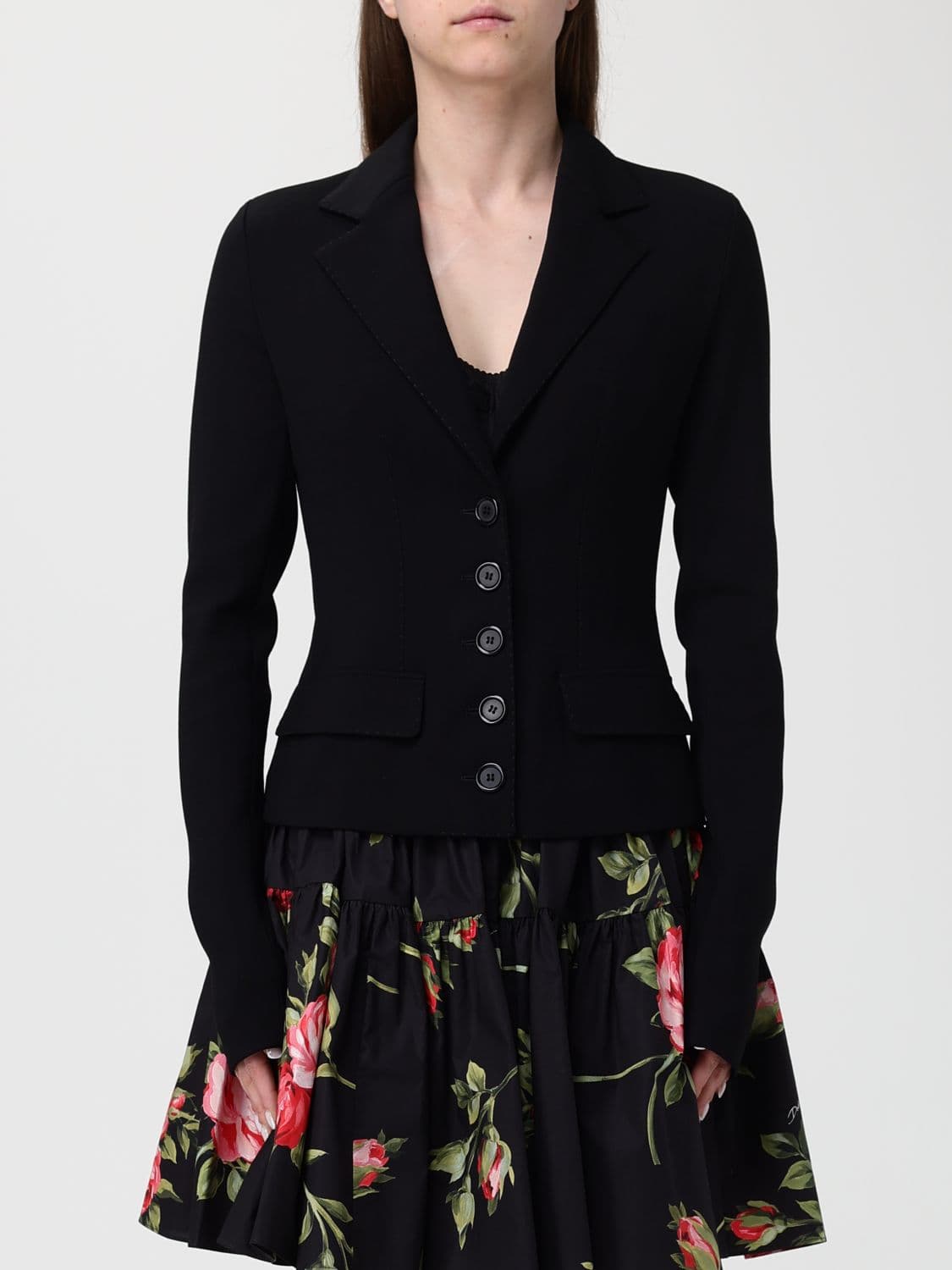 Dolce & Gabbana Single Breasted Blazer in Wool Canvas
