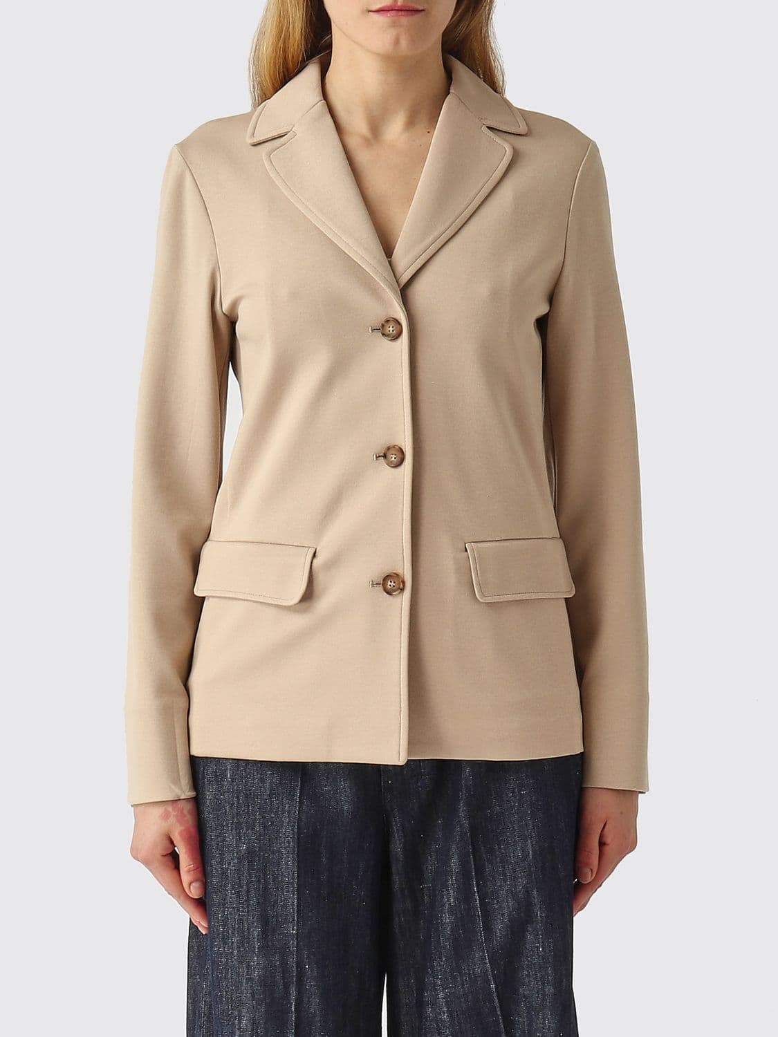 Mm Max Mara Single Breasted Blazer in Viscose